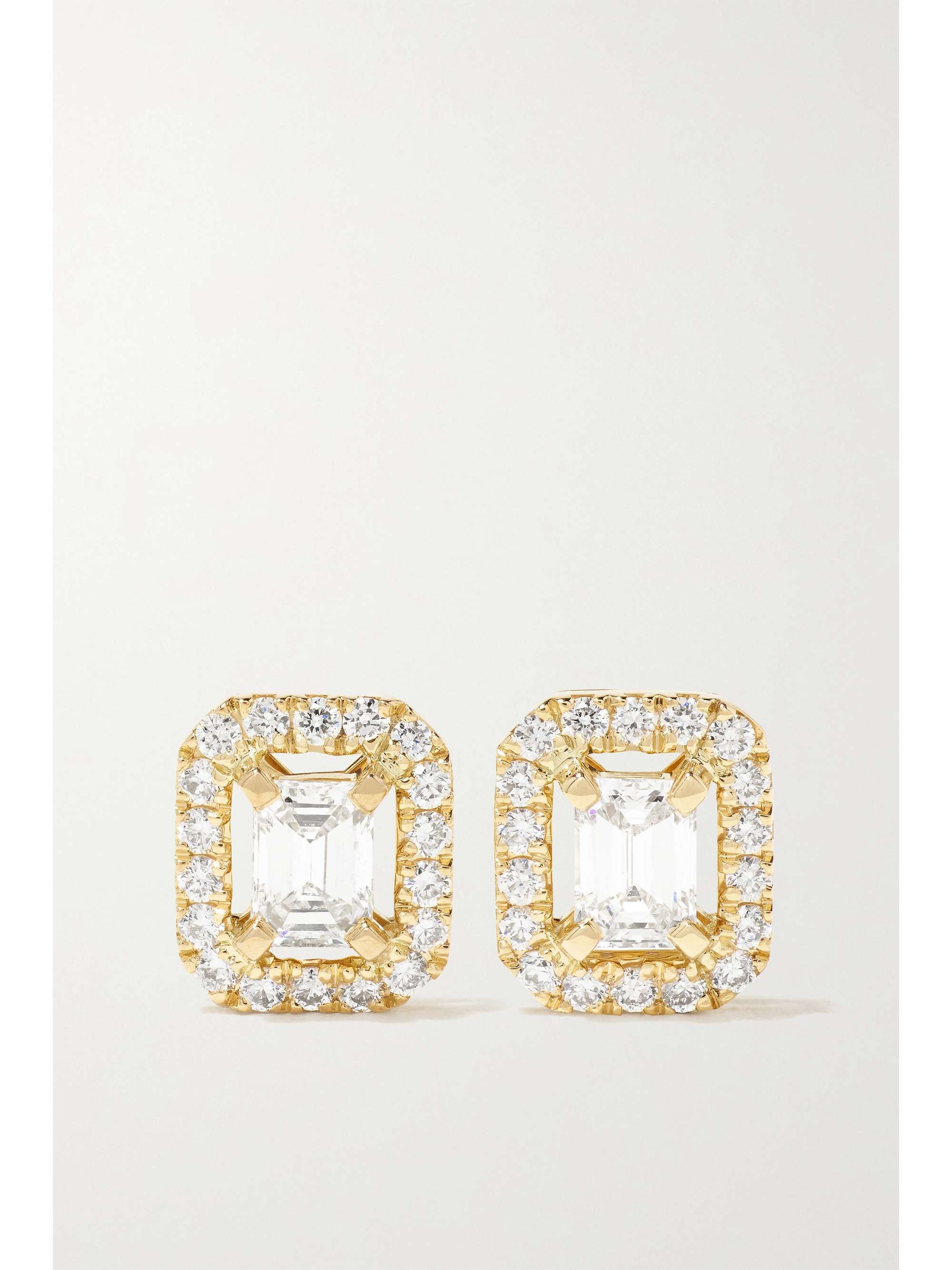 MESSIKA My Twin Toi & Moi 18-karat gold diamond earrings