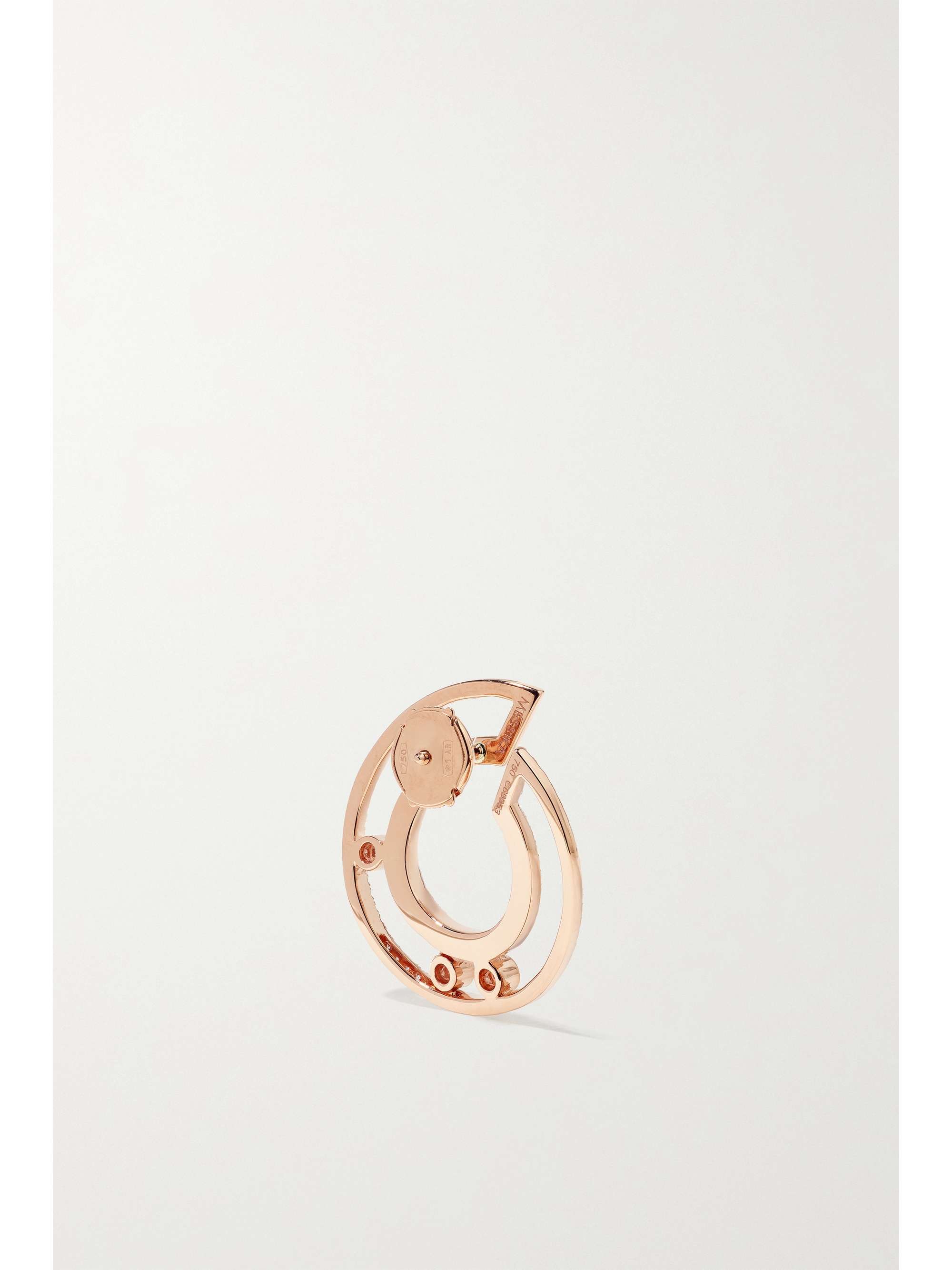 MESSIKA Move Romane 18-karat rose gold diamond earrings