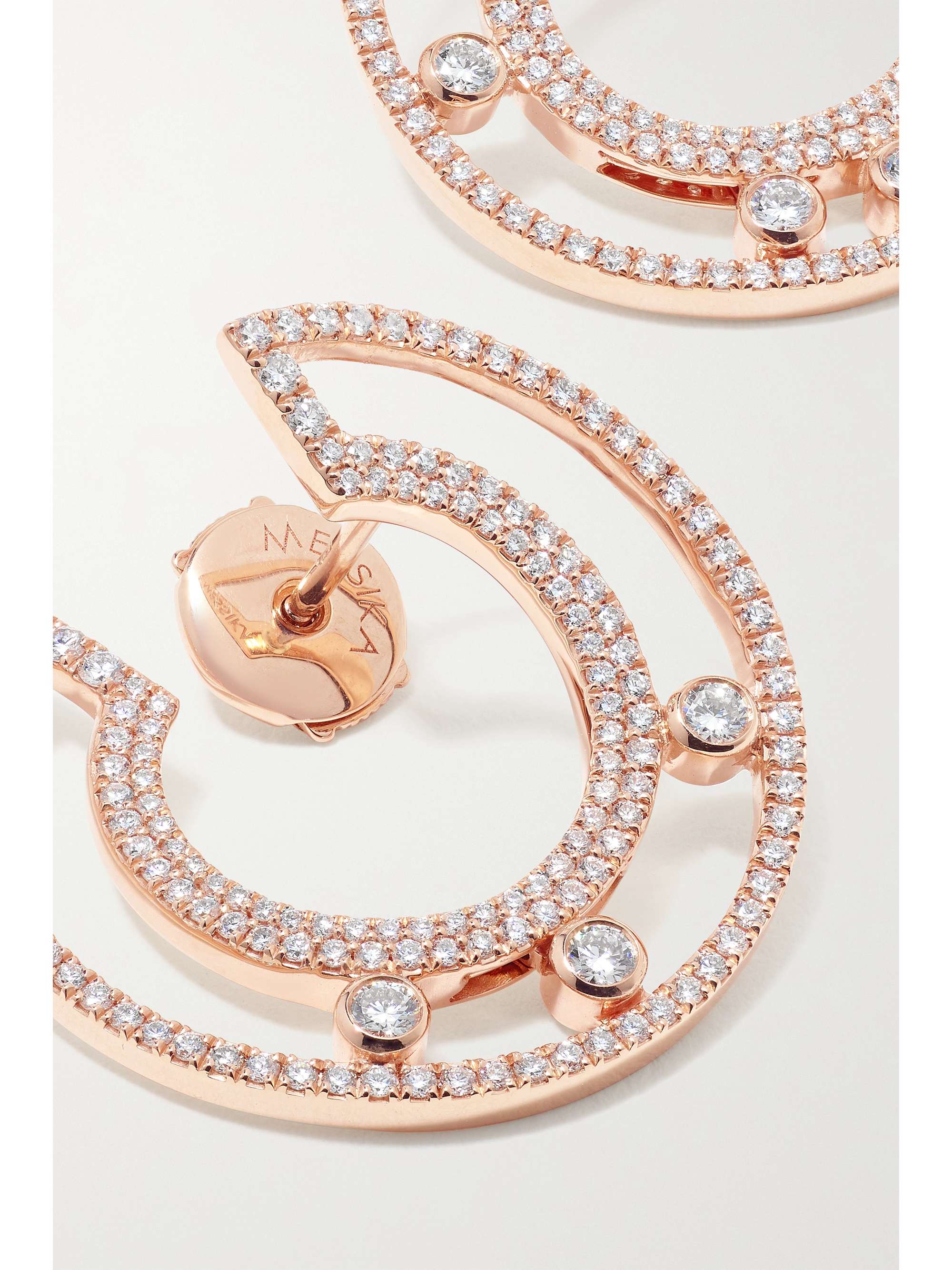 MESSIKA Move Romane 18-karat rose gold diamond earrings