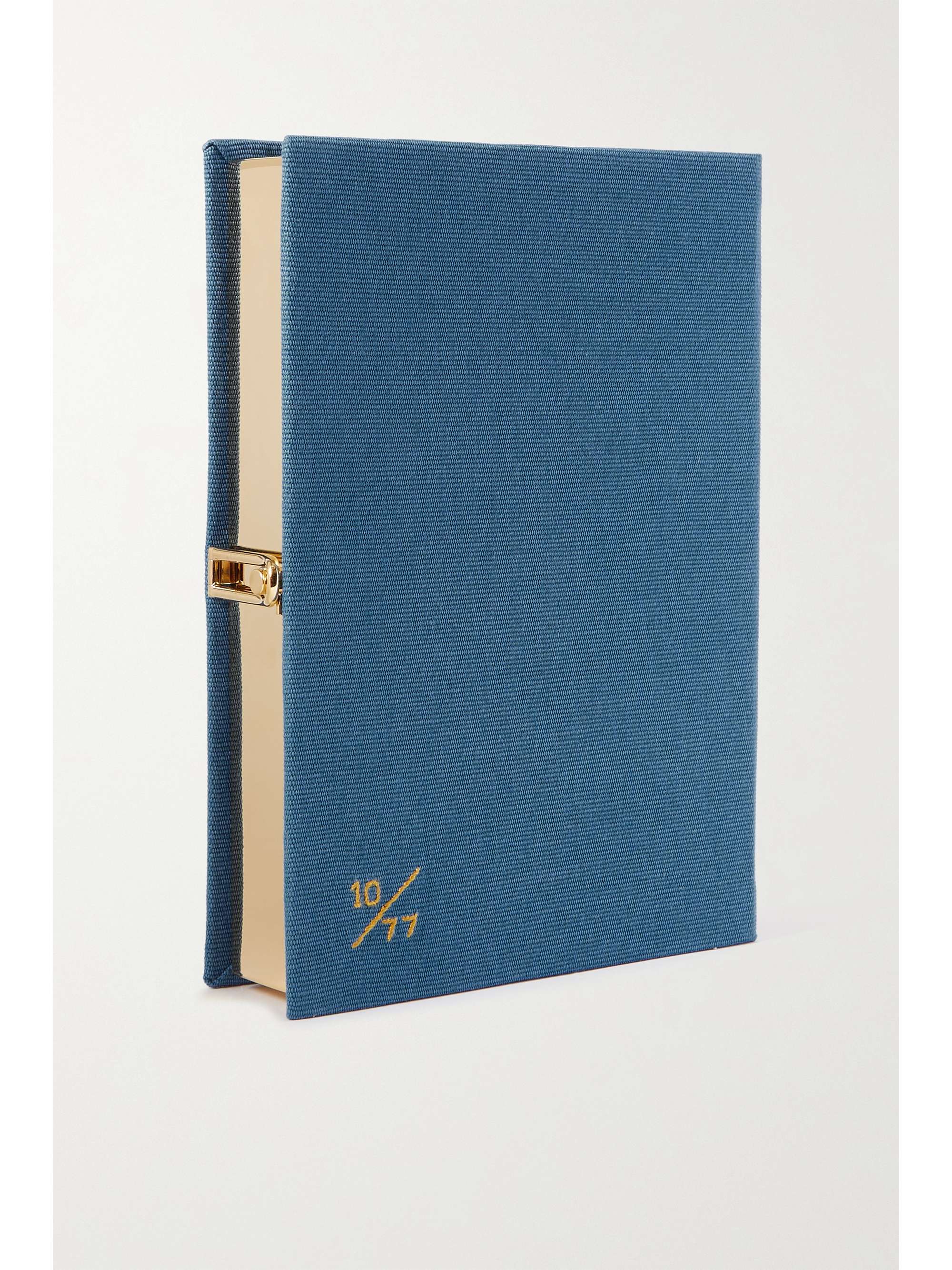 OLYMPIA LE-TAN + Ana Hard embroidered appliquéd canvas clutch