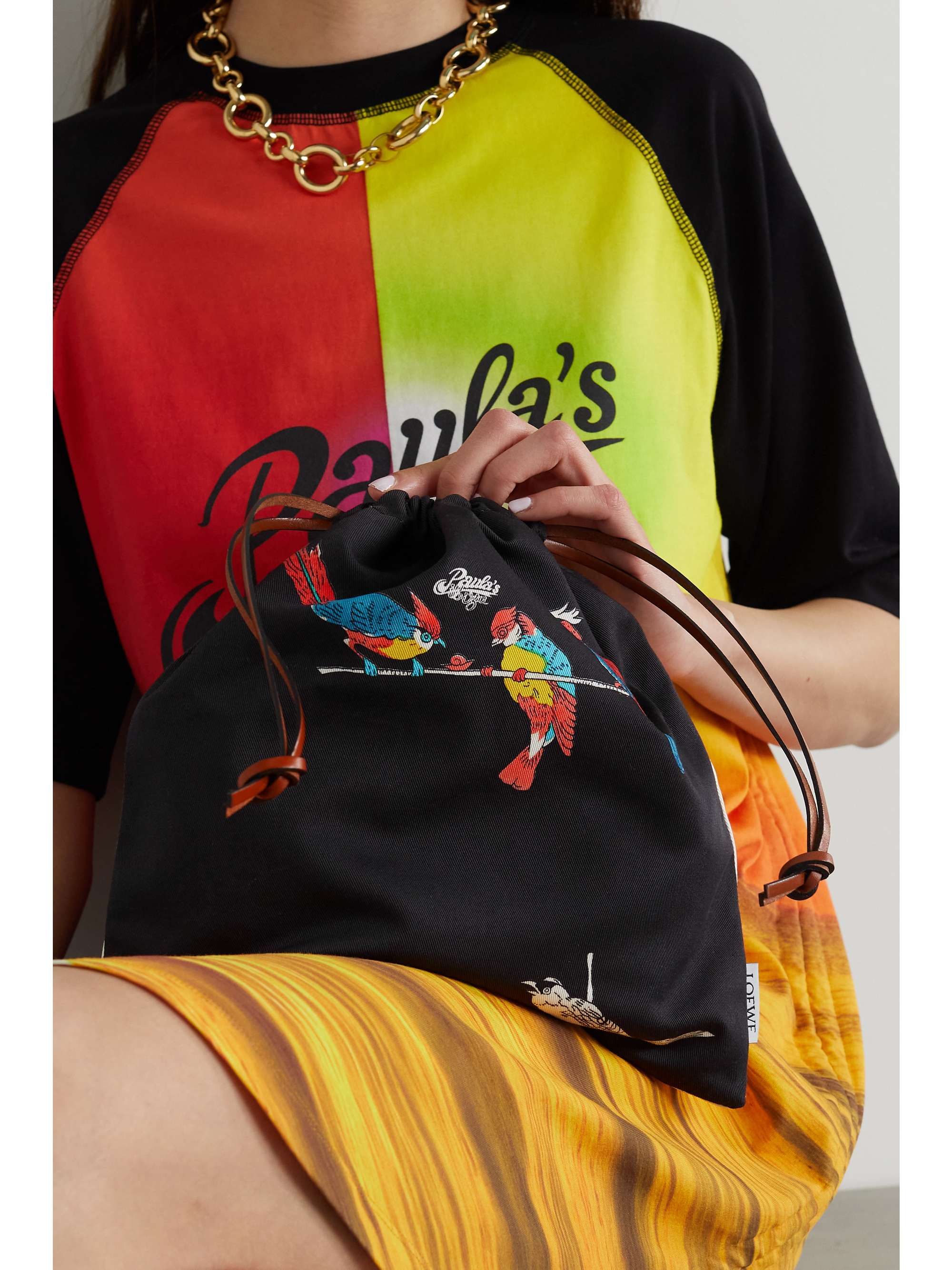 loewe paula drawstring pouch