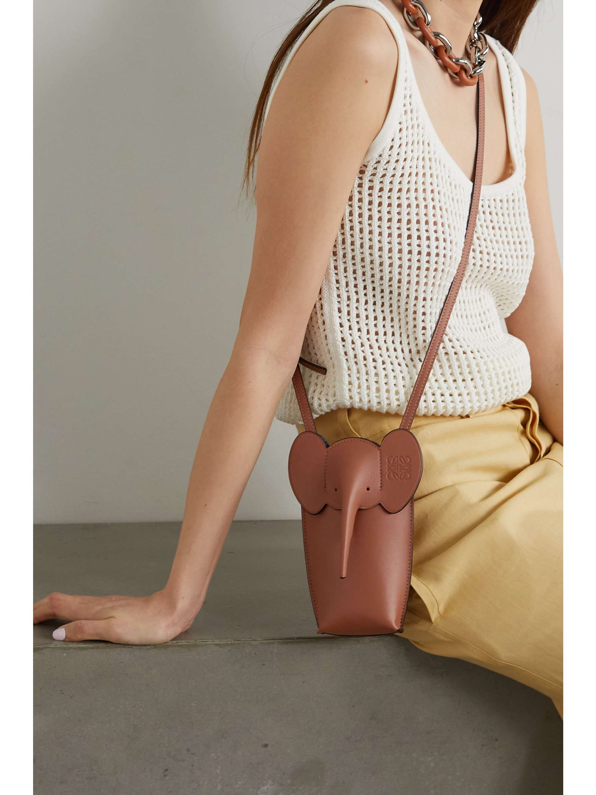 LOEWE Elephant Pocket leather shoulder bag