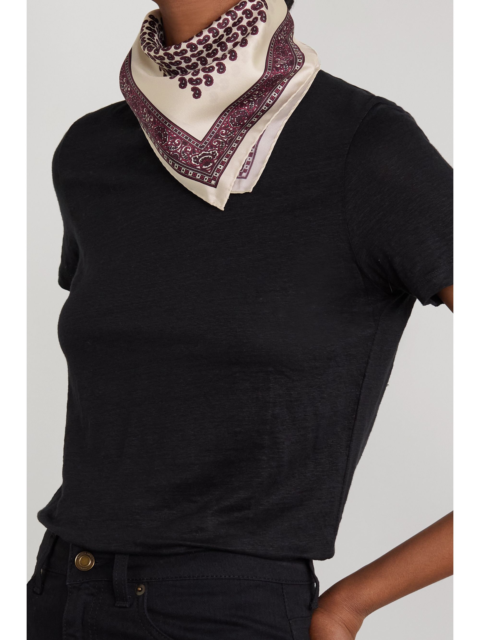 saint laurent paisley scarf