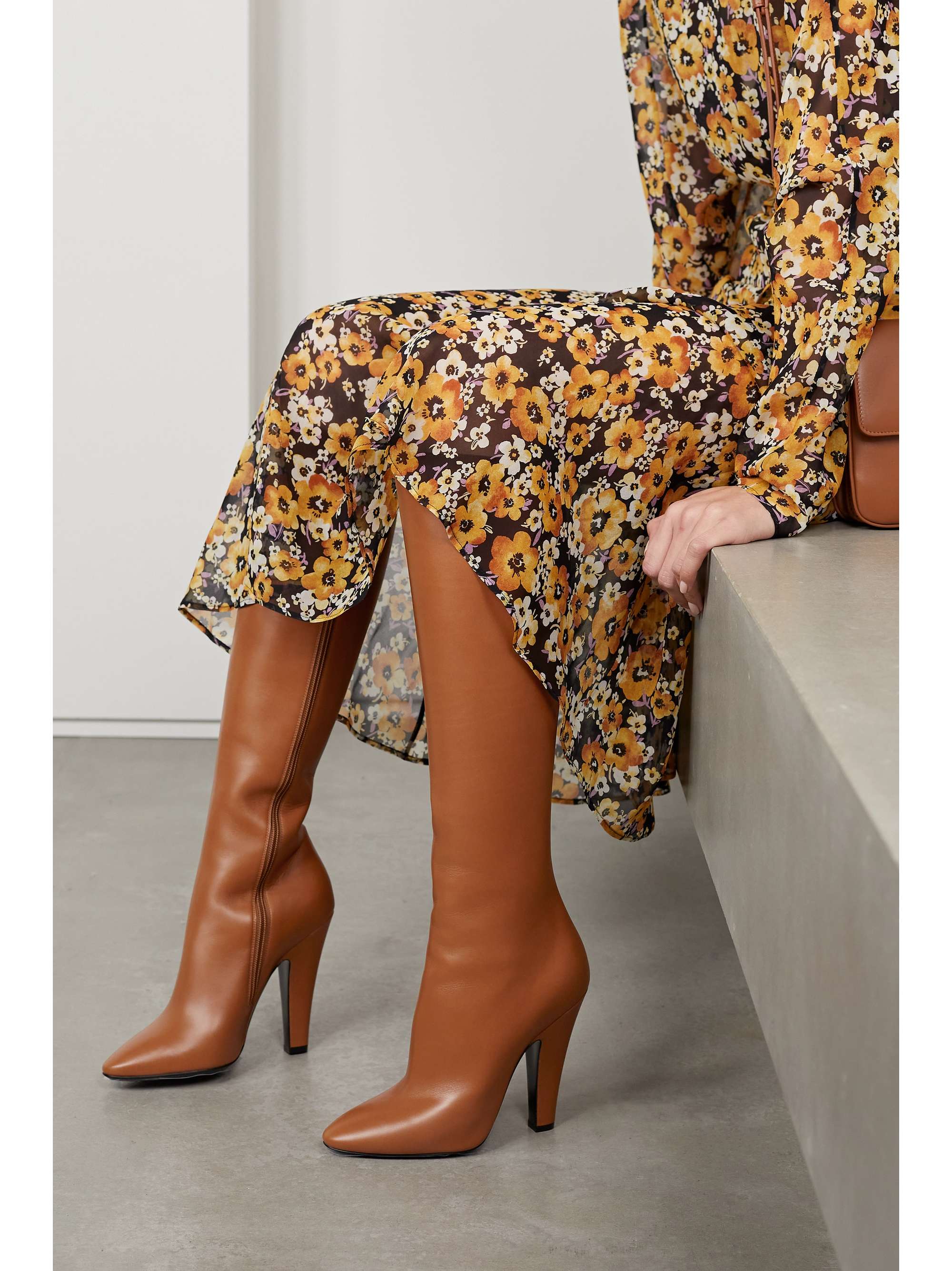 leather knee boots