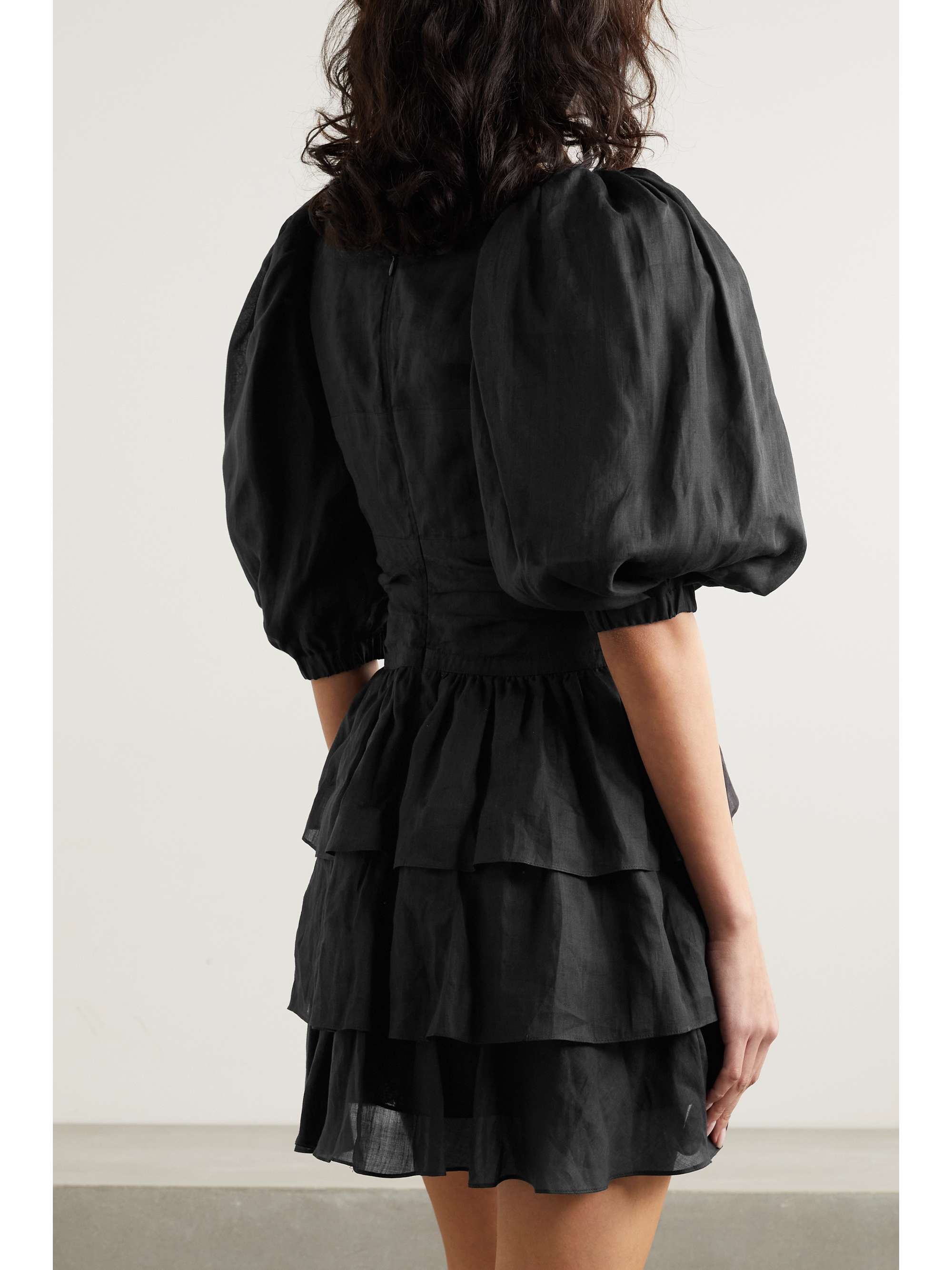 ISABEL MARANT Jaekia tiered ramie mini dress