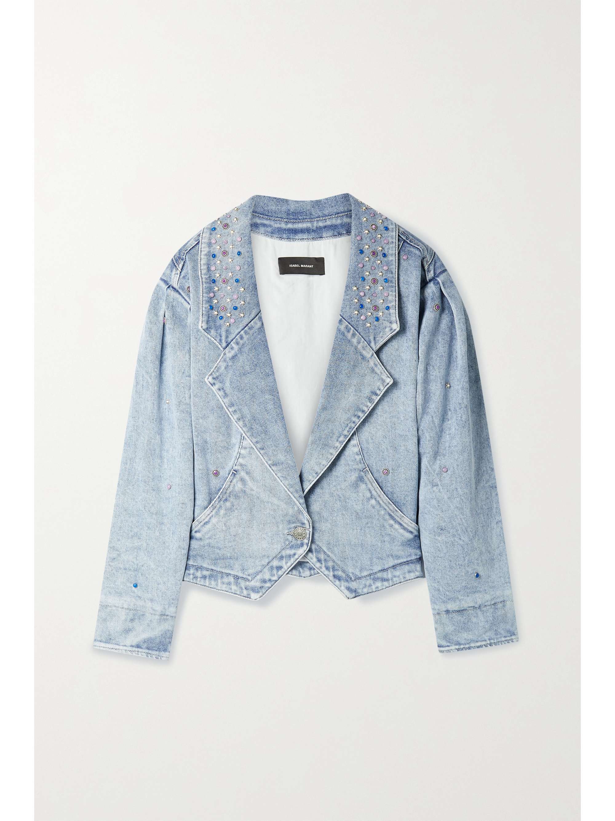 denim studded jacket