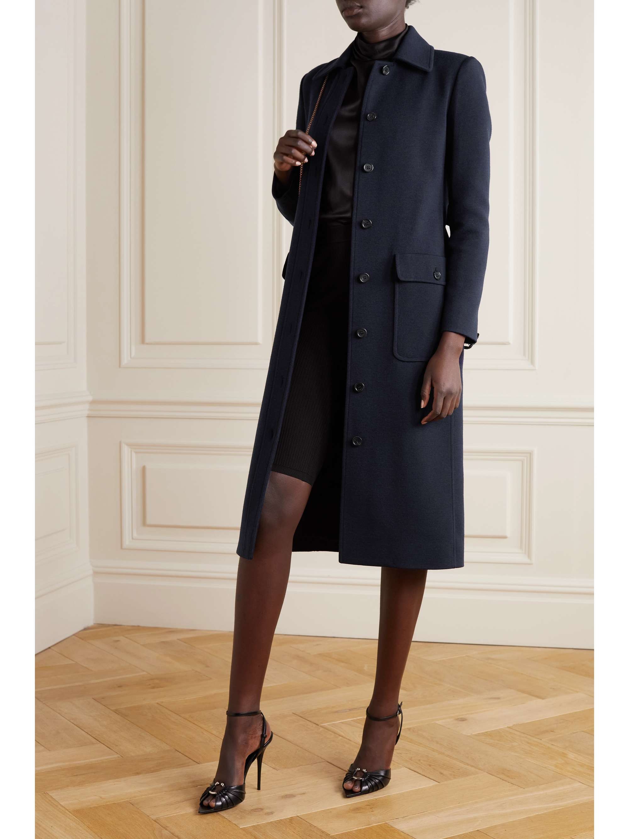 saint laurent wool coat