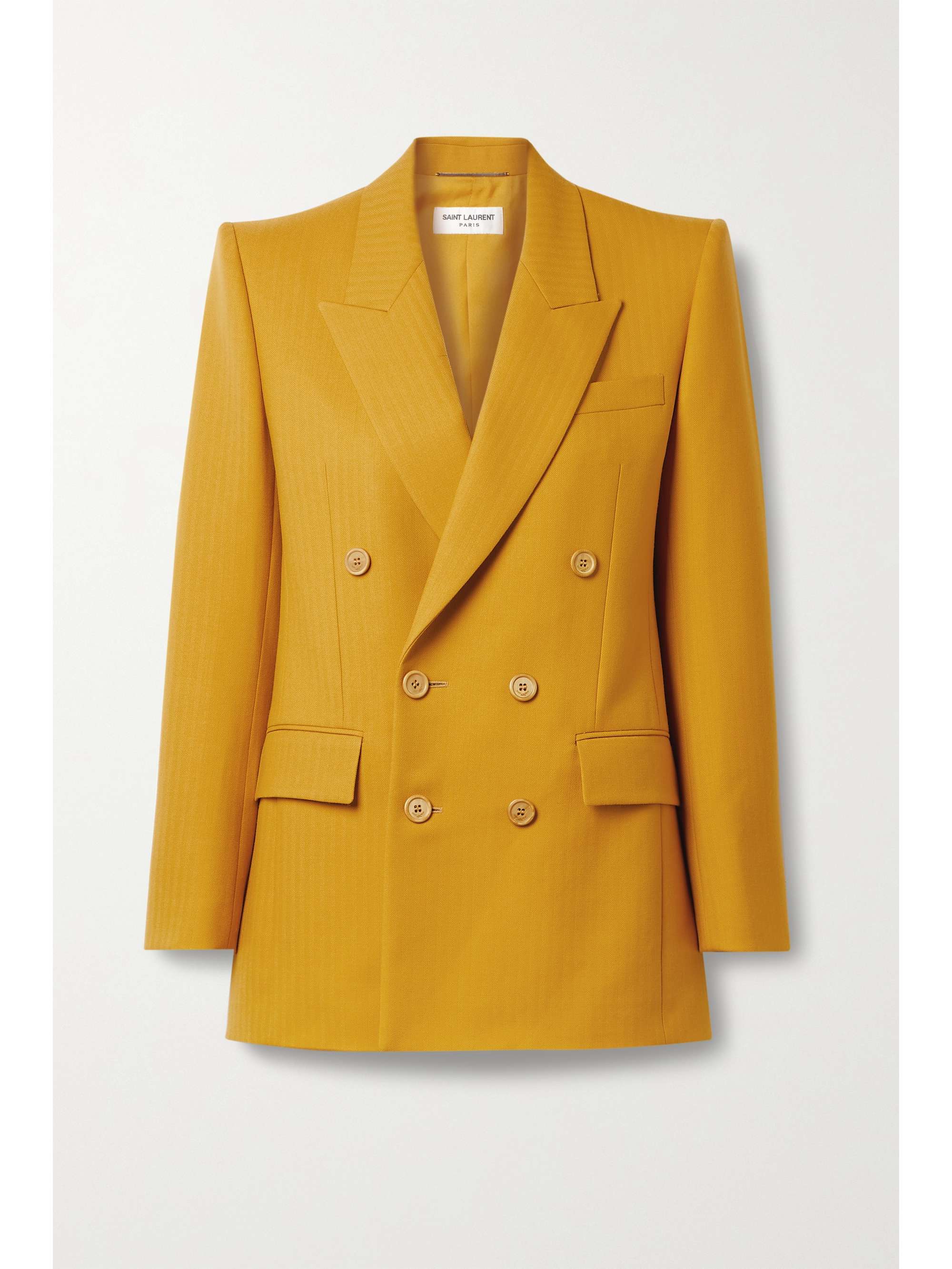 saint laurent herringbone blazer