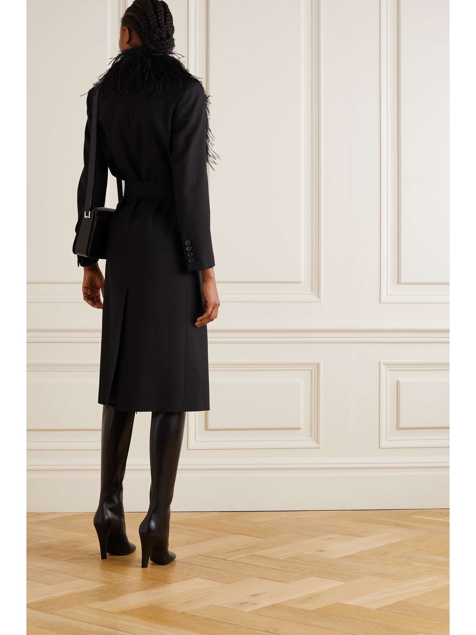 saint laurent wool coat