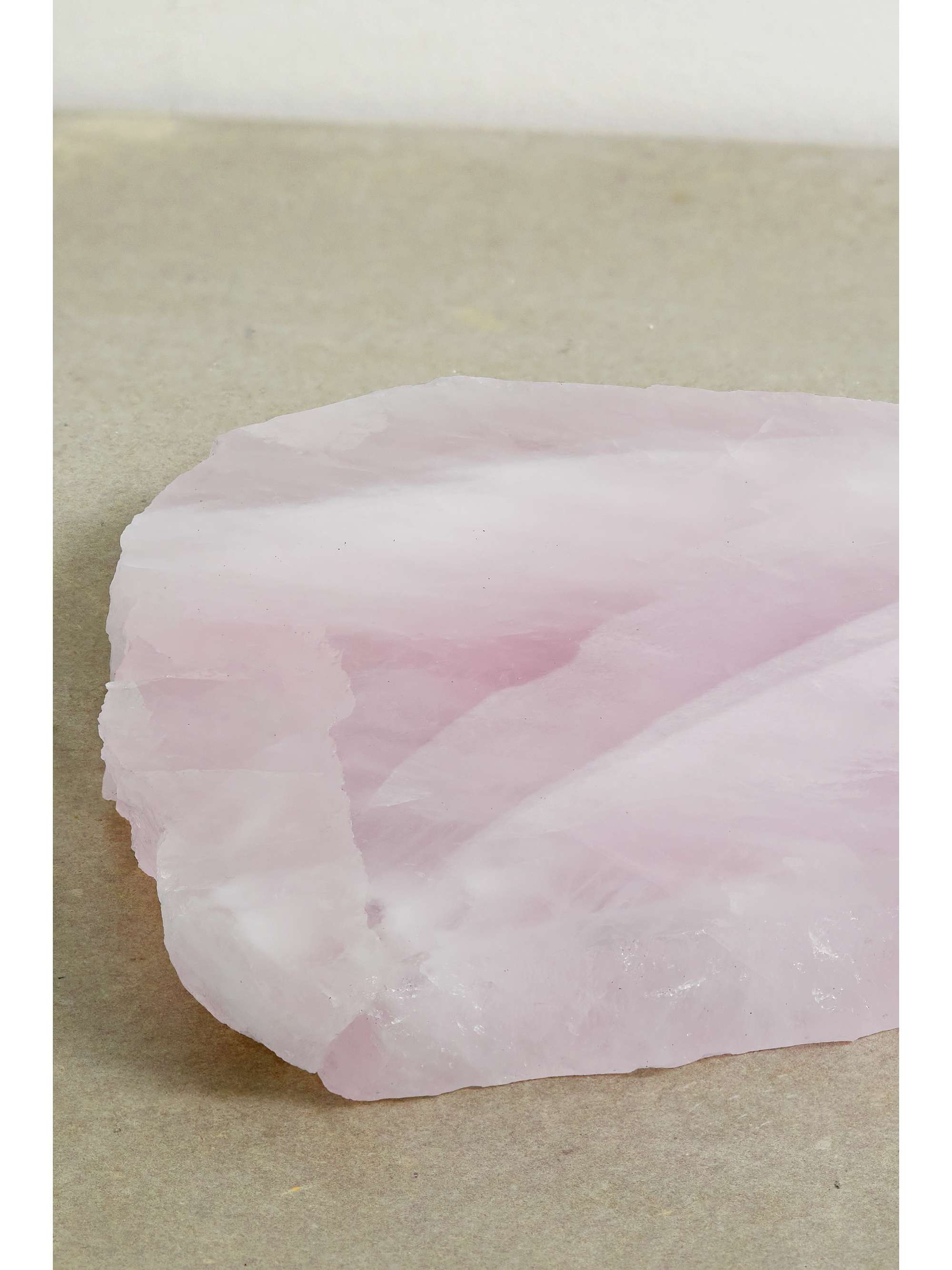 JIA JIA Large rose quartz display tray