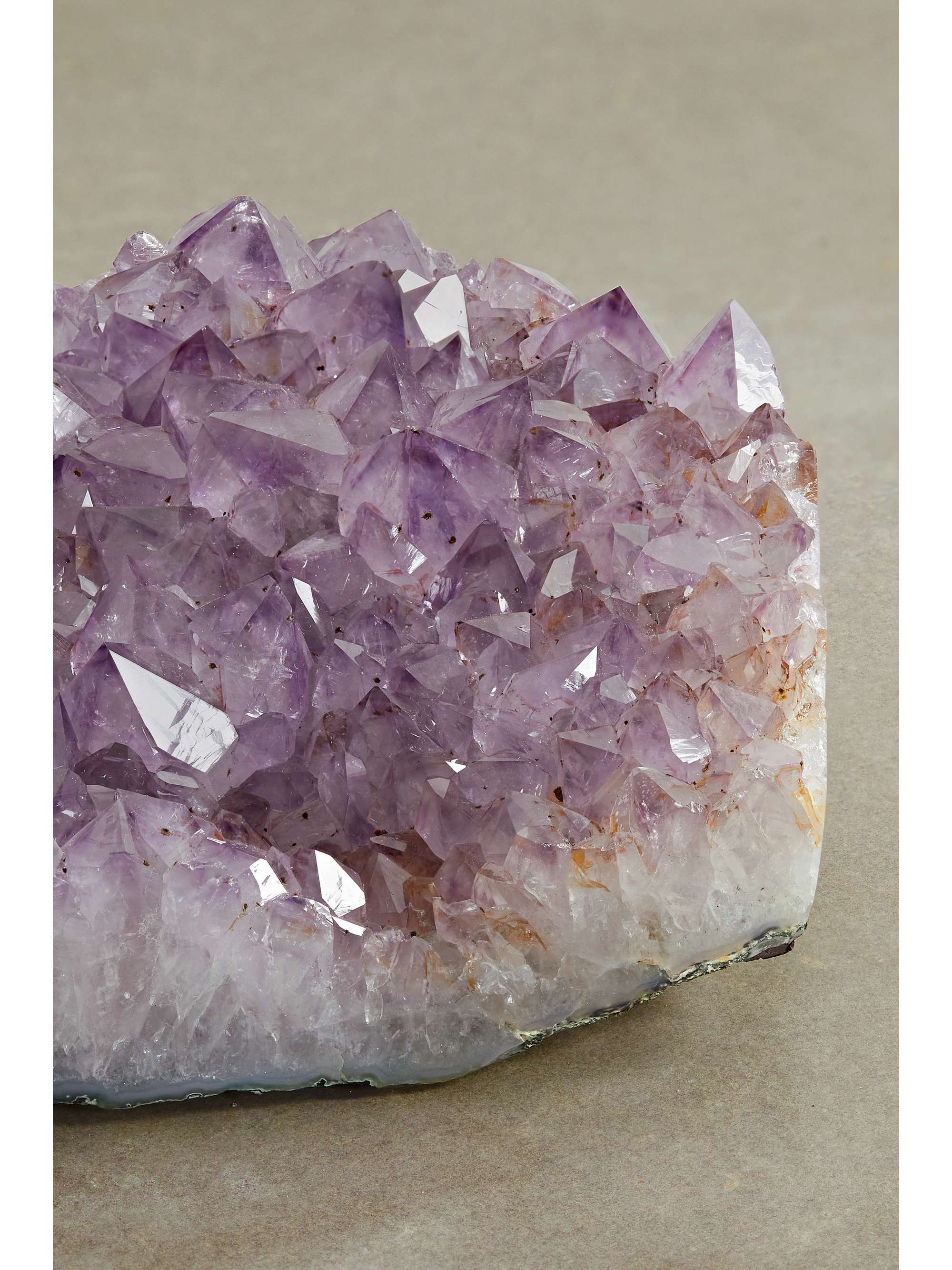 JIA JIA Jumbo amethyst geode heart