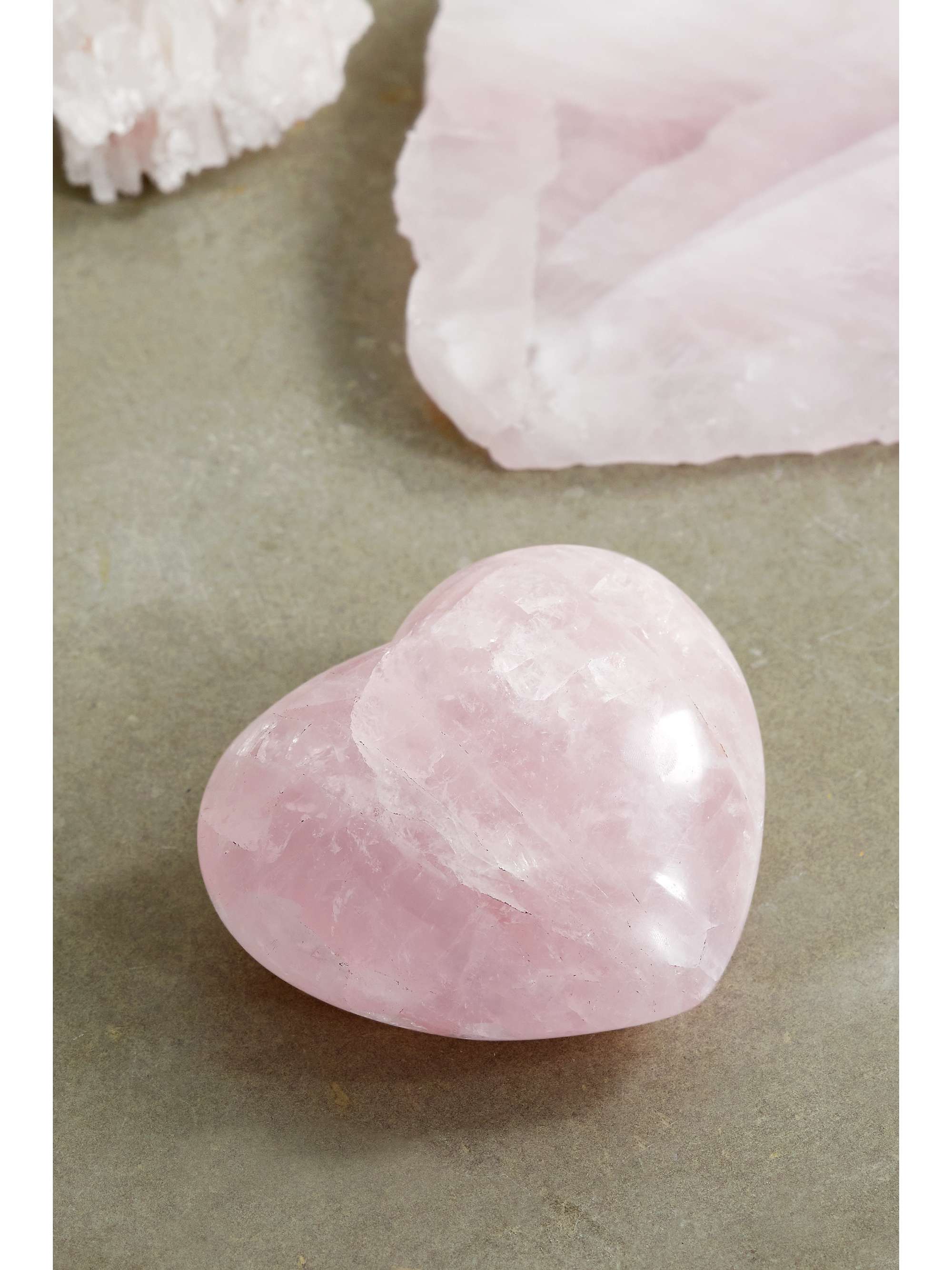 Geode Heart Crystal Candle Rose Quartz (Pink)