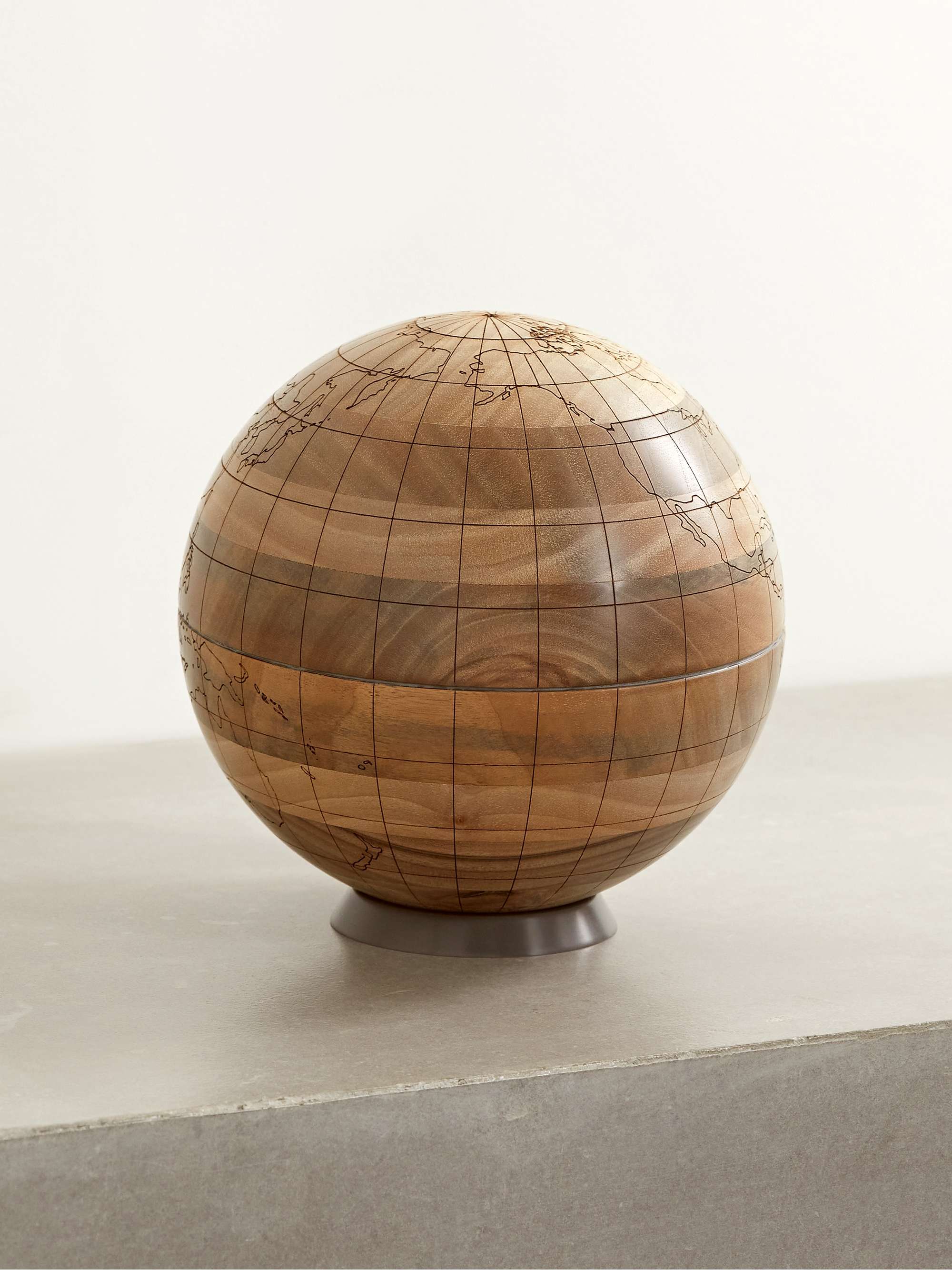 BRUNELLO CUCINELLI Walnut wood and KRION globe
