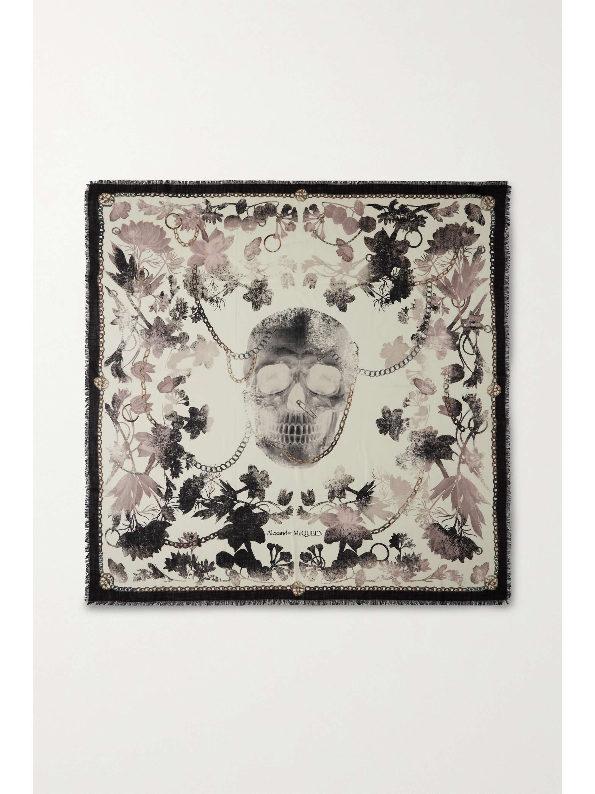 alexander mcqueen scarf wool