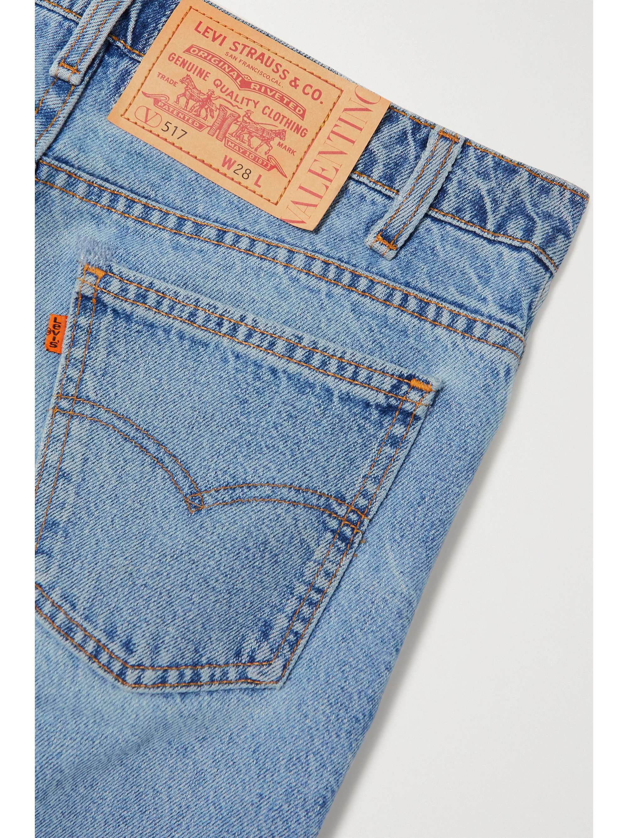 VALENTINO + Levi's Re-Edition 517 high-rise bootcut jeans | NET-A-PORTER