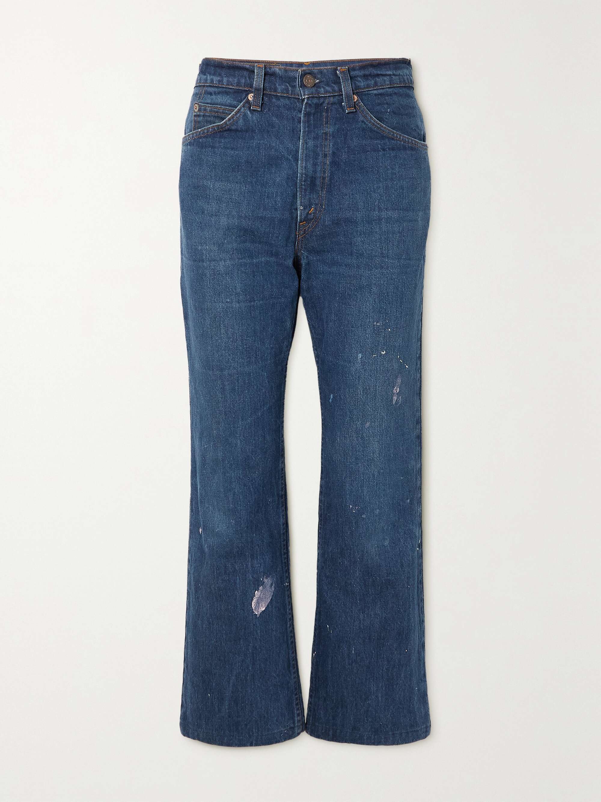 VALENTINO + Levi's 1969 517 mid-rise bootcut printed denim jeans |  NET-A-PORTER