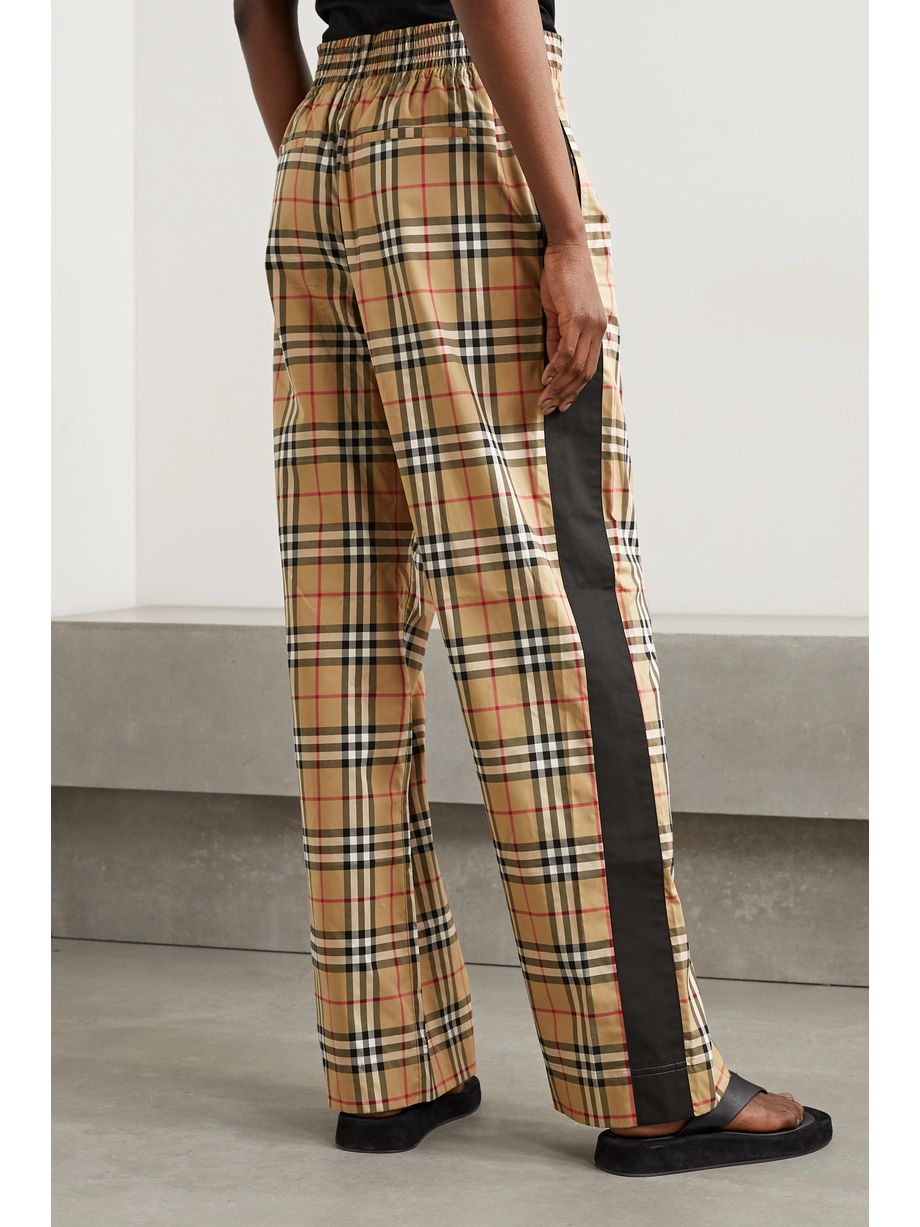 striped cotton pants