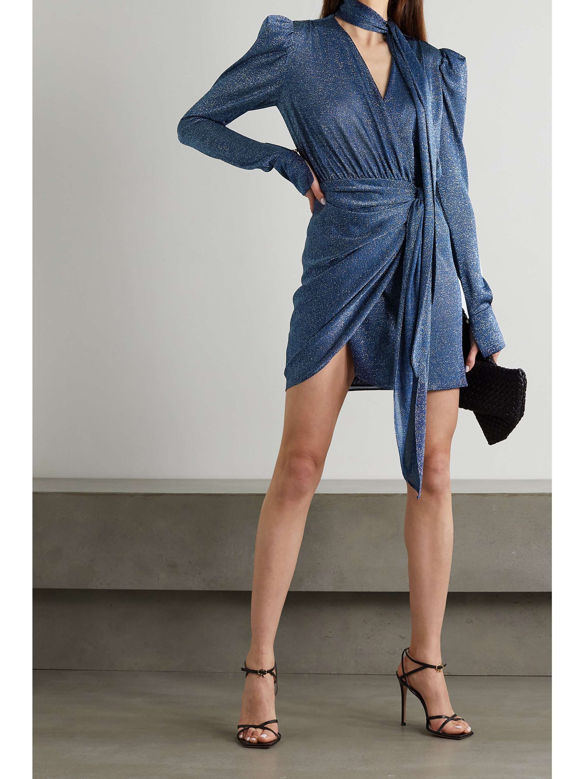 lurex mini dress