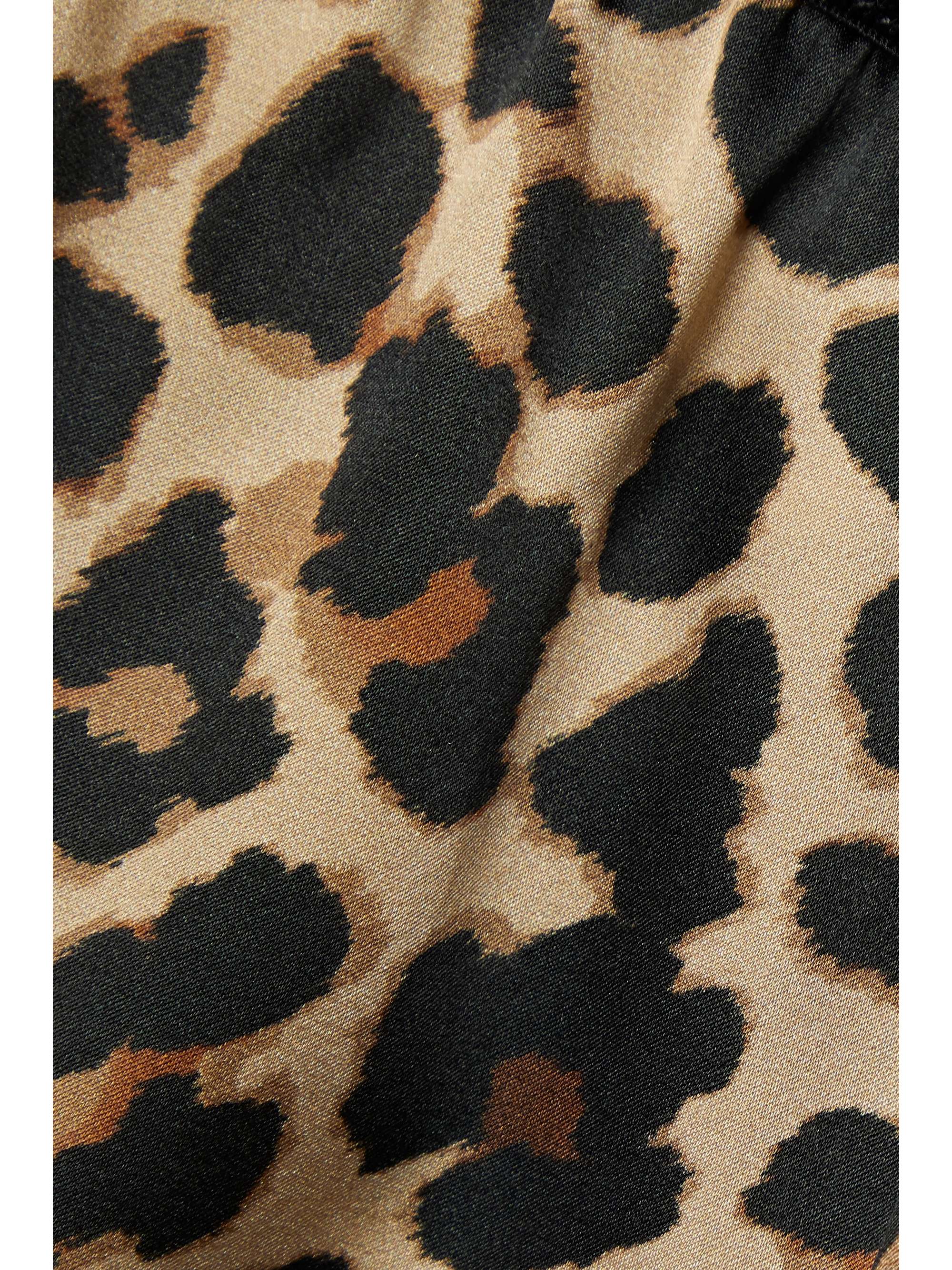 TOM FORD Velvet-trimmed silk and Lyocell-blend satin shorts
