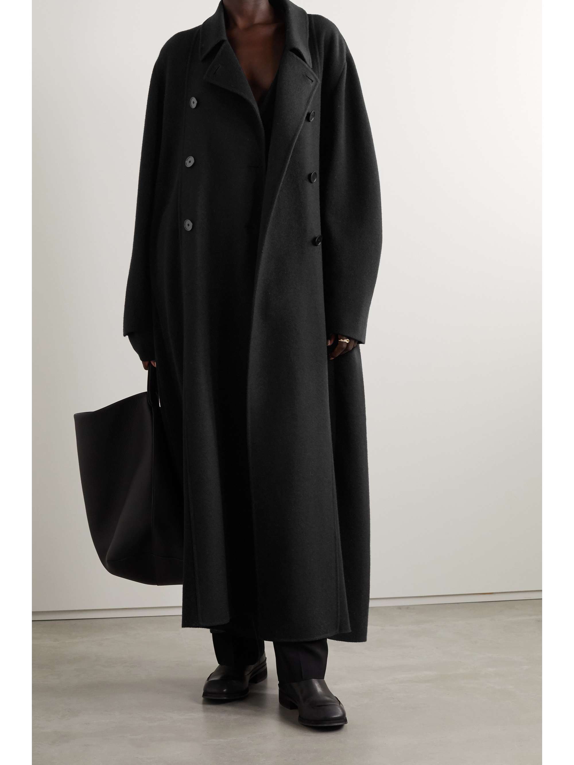 double breasted oversized coat