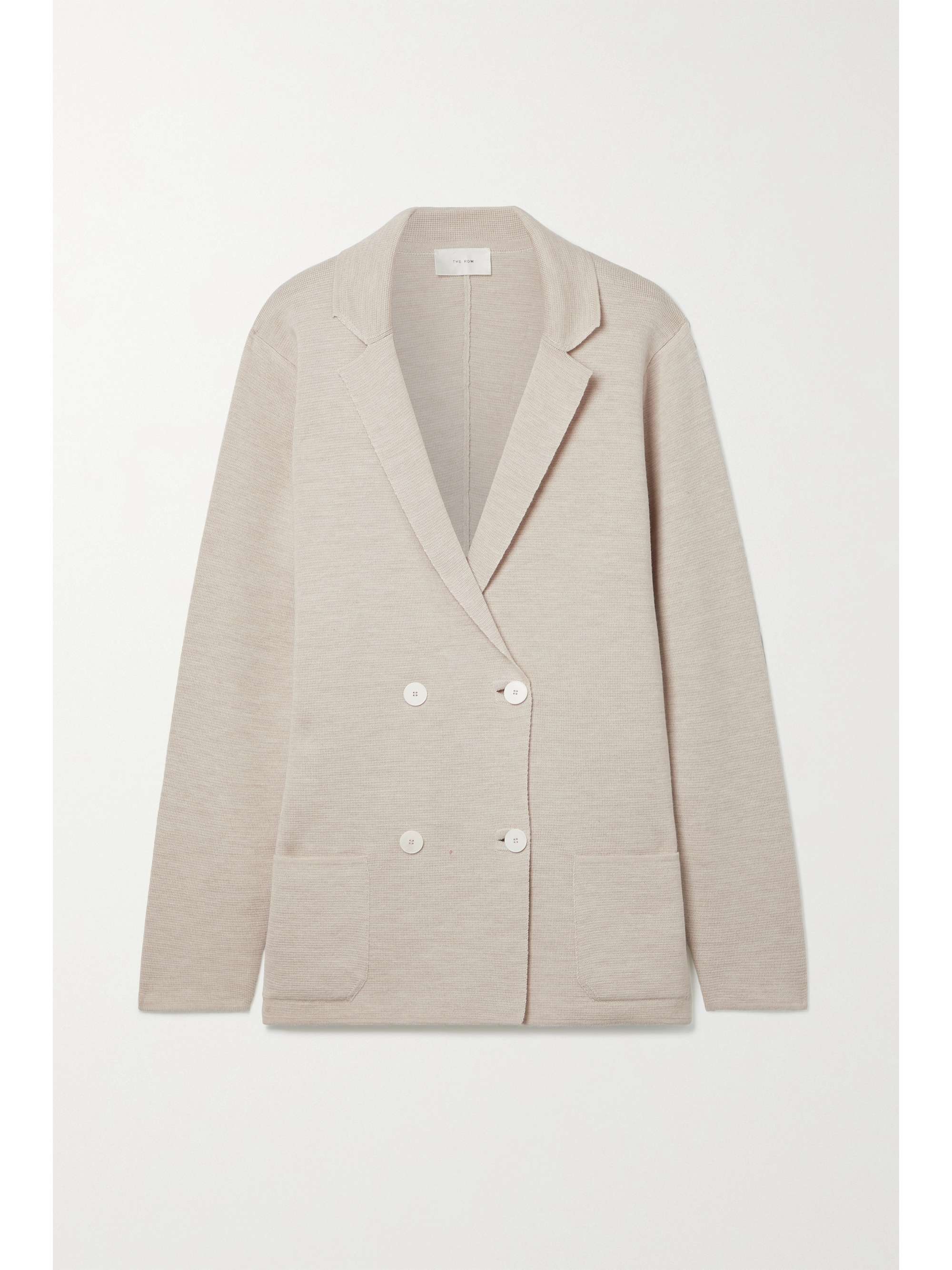 oversized tailored knit blazer