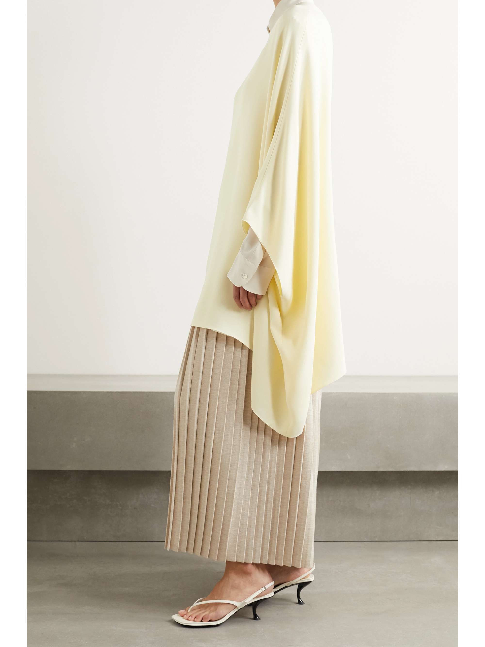 THE ROW Estela asymmetric crepe top
