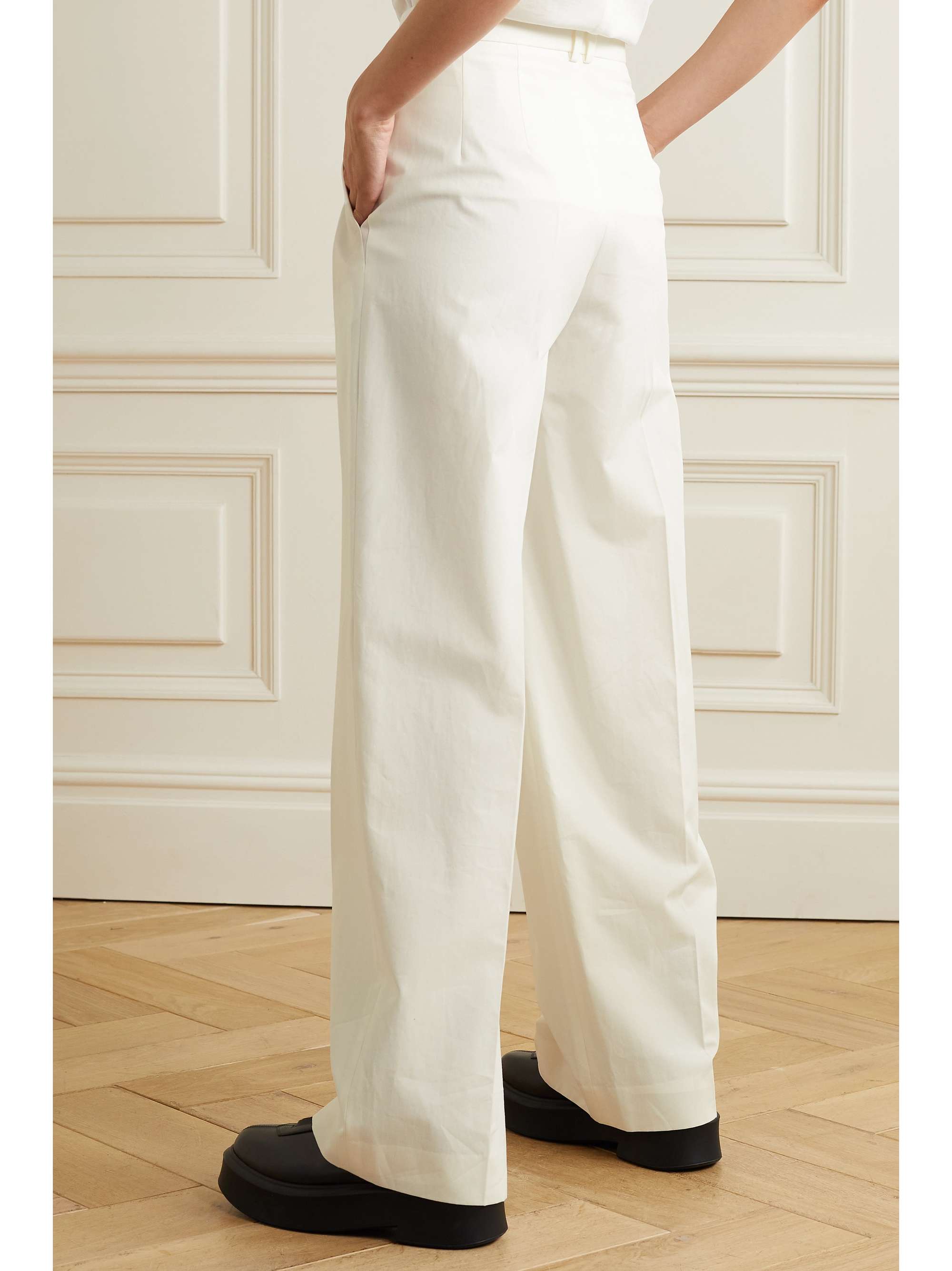Igor pleated cotton wide-leg pants 