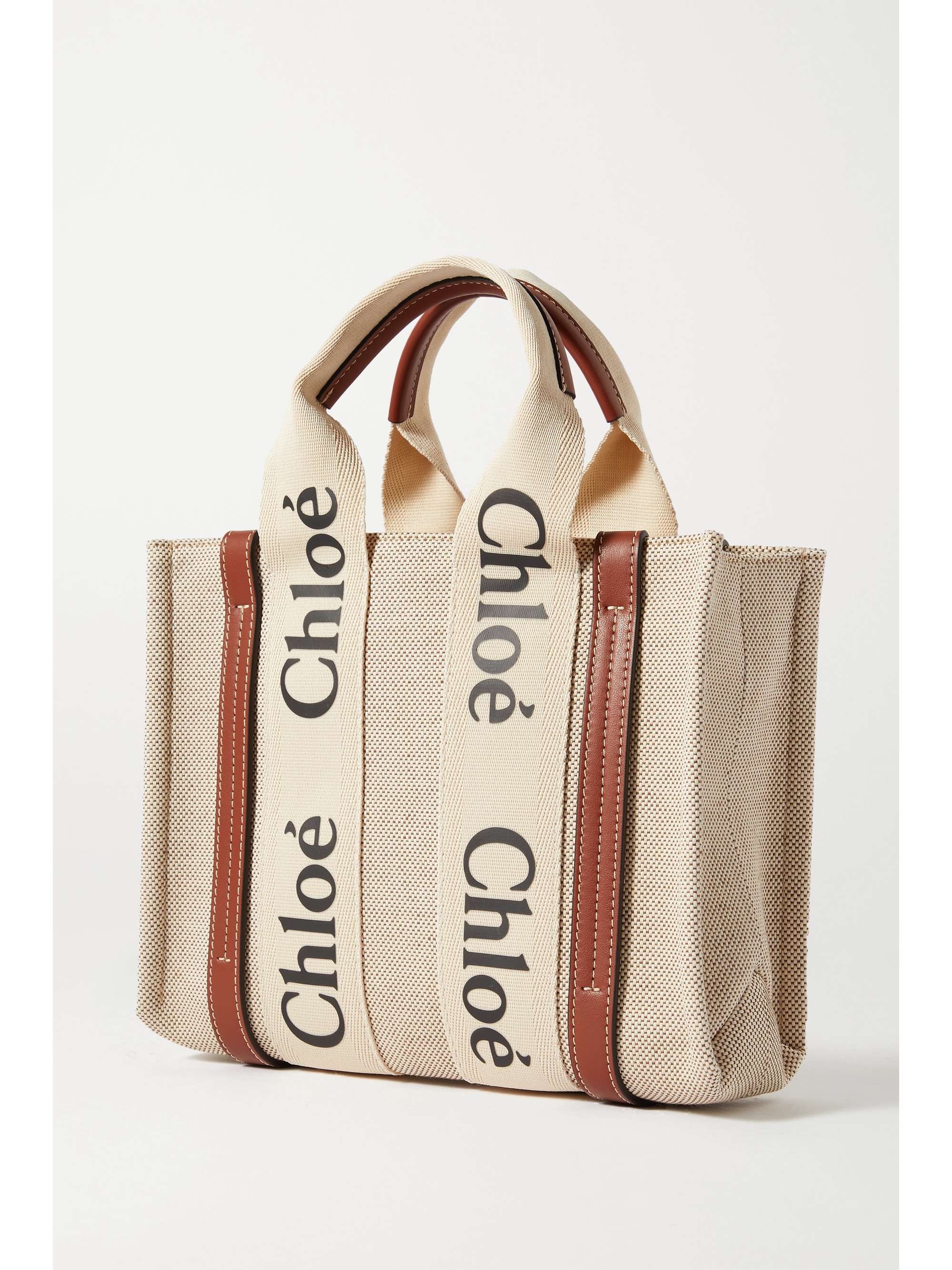 woody cotton canvas tote bag