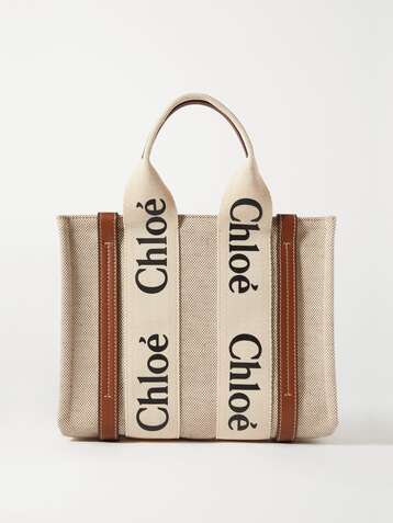 chloé canvas tote bolsas