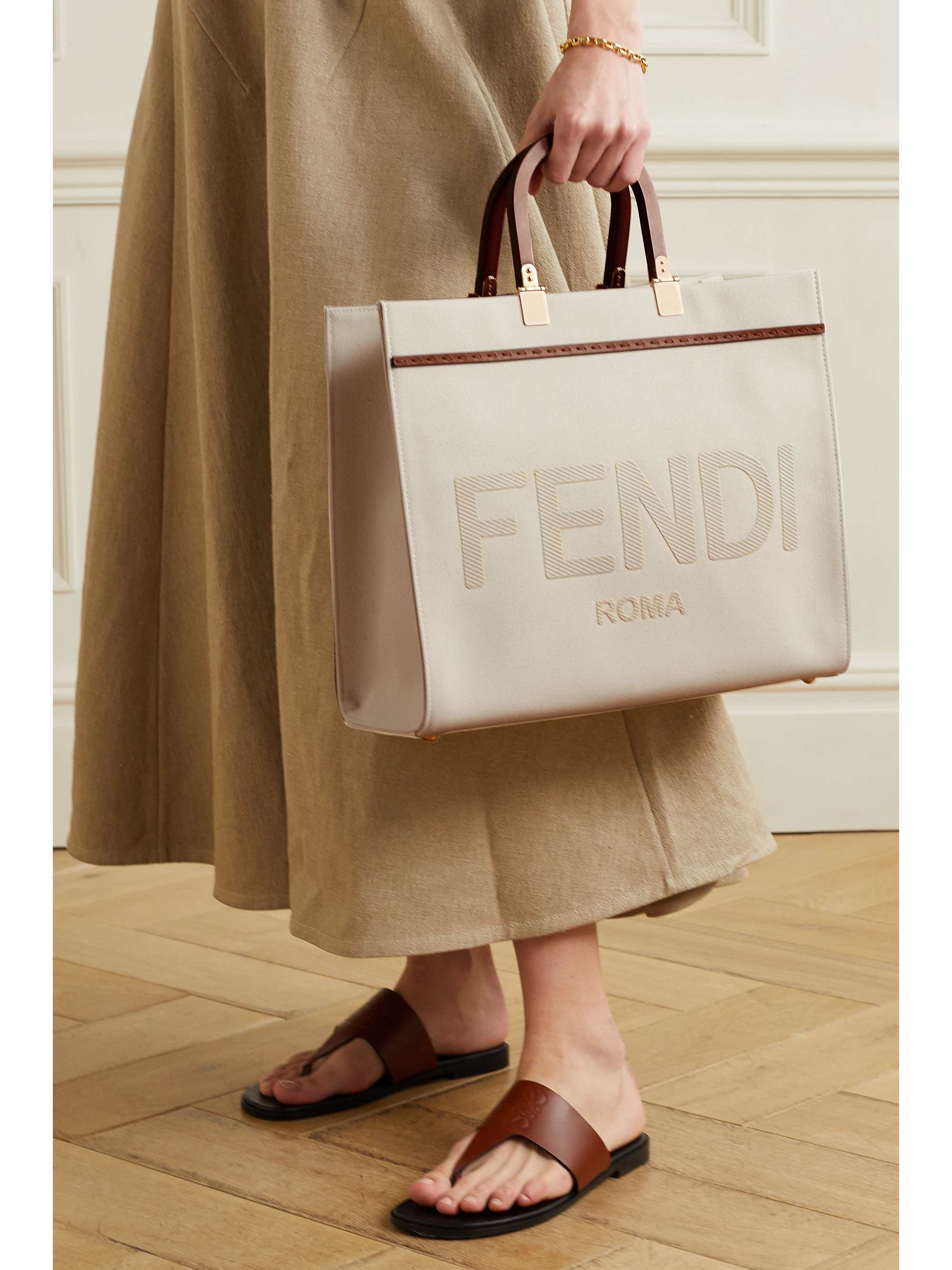 fendi canvas tote