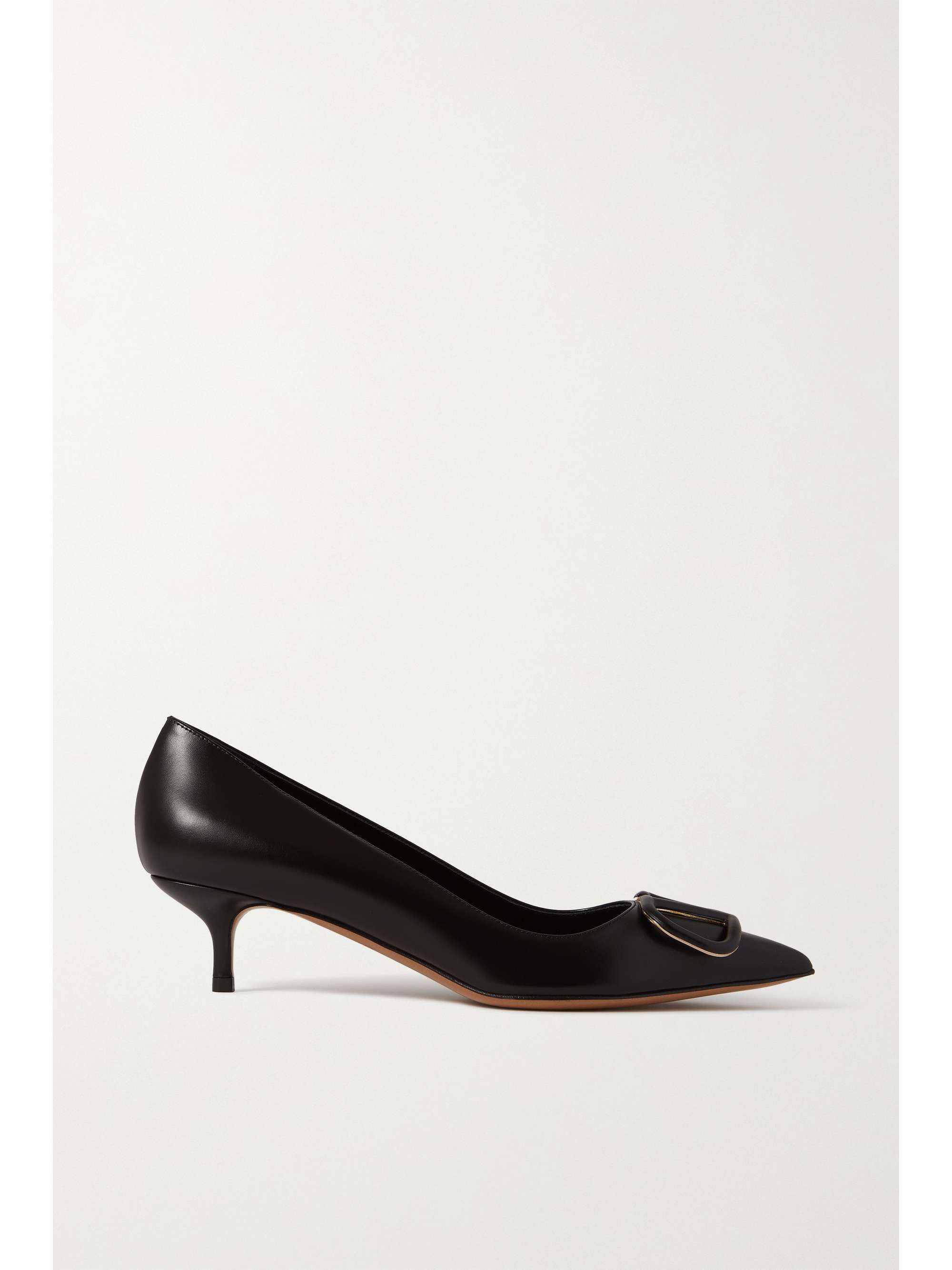 VALENTINO GARAVANI Valentino Garavani VLOGO 45 embellished leather pumps |  NET-A-PORTER