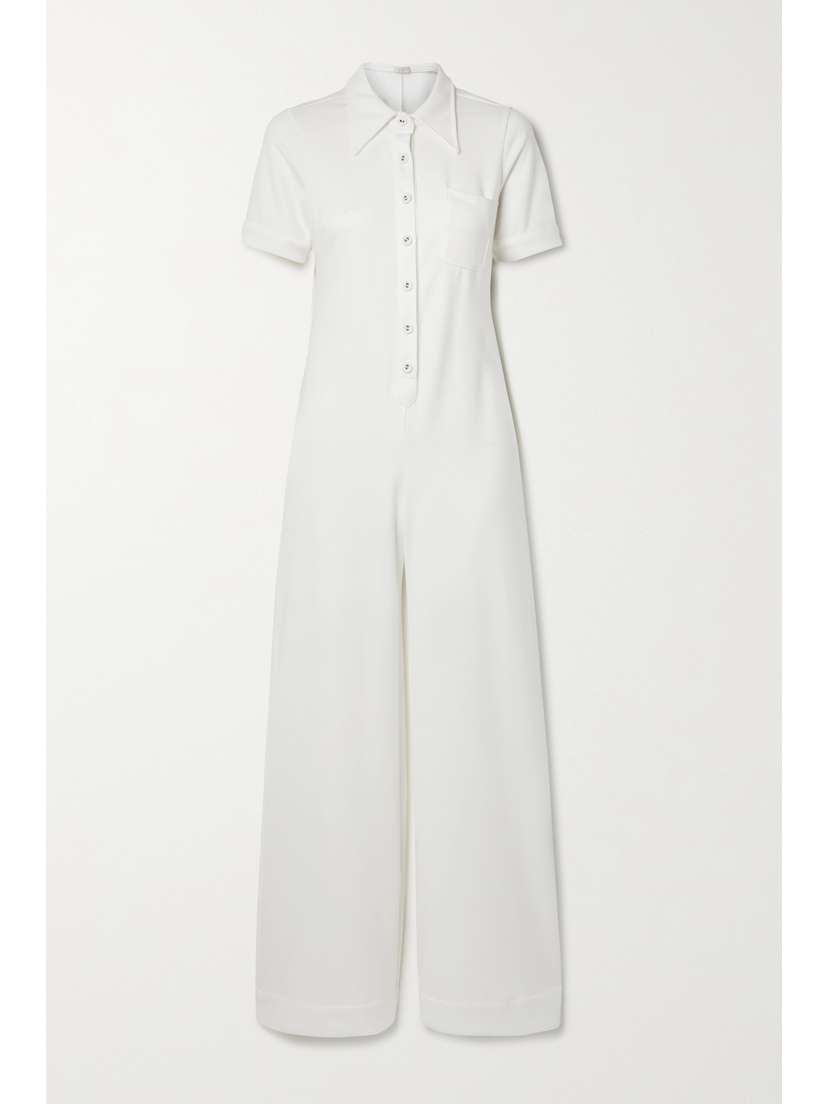 Suzie Kondi Stretch-ponte Jumpsuit - x large