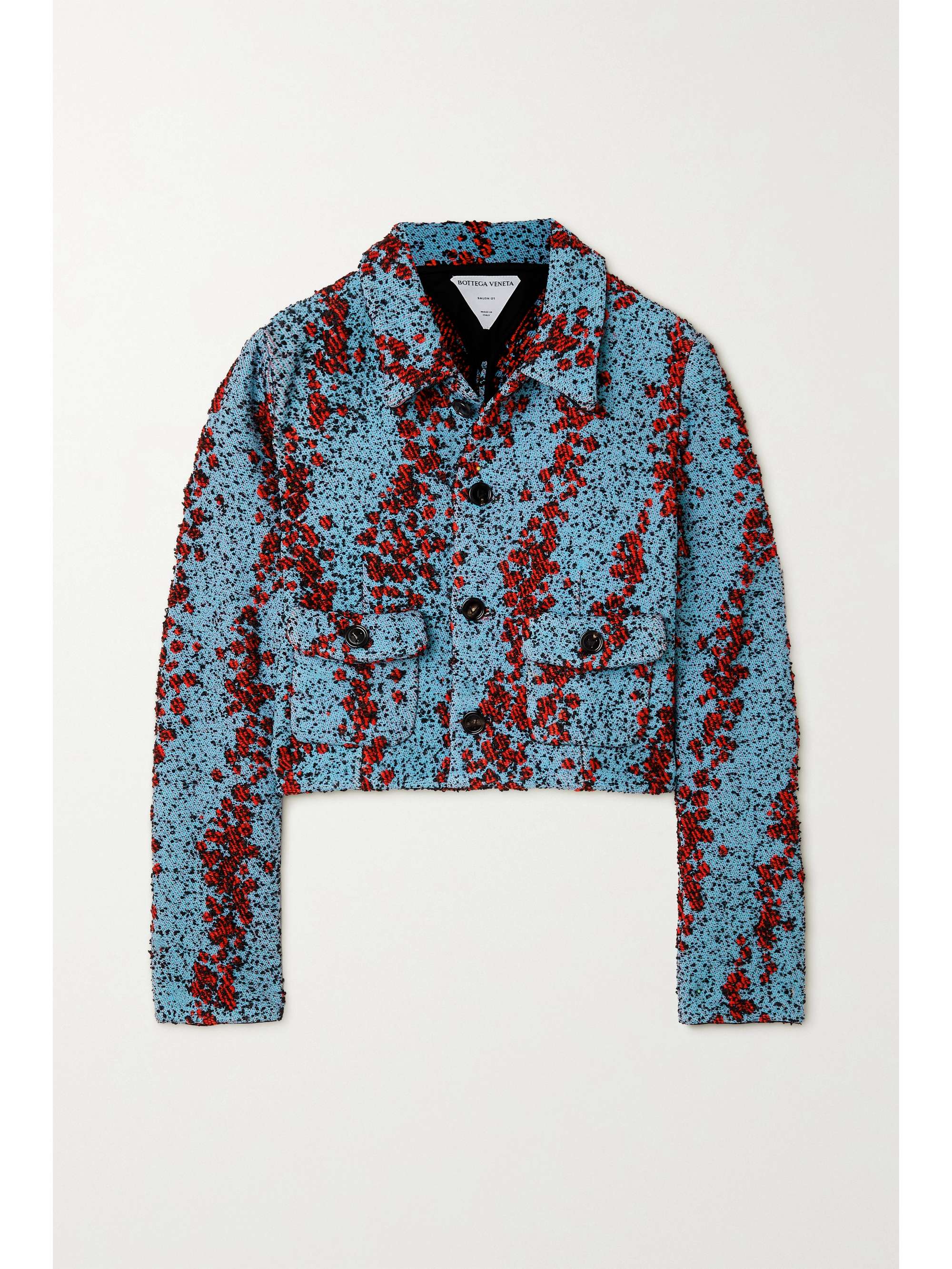 cropped boucle jacket