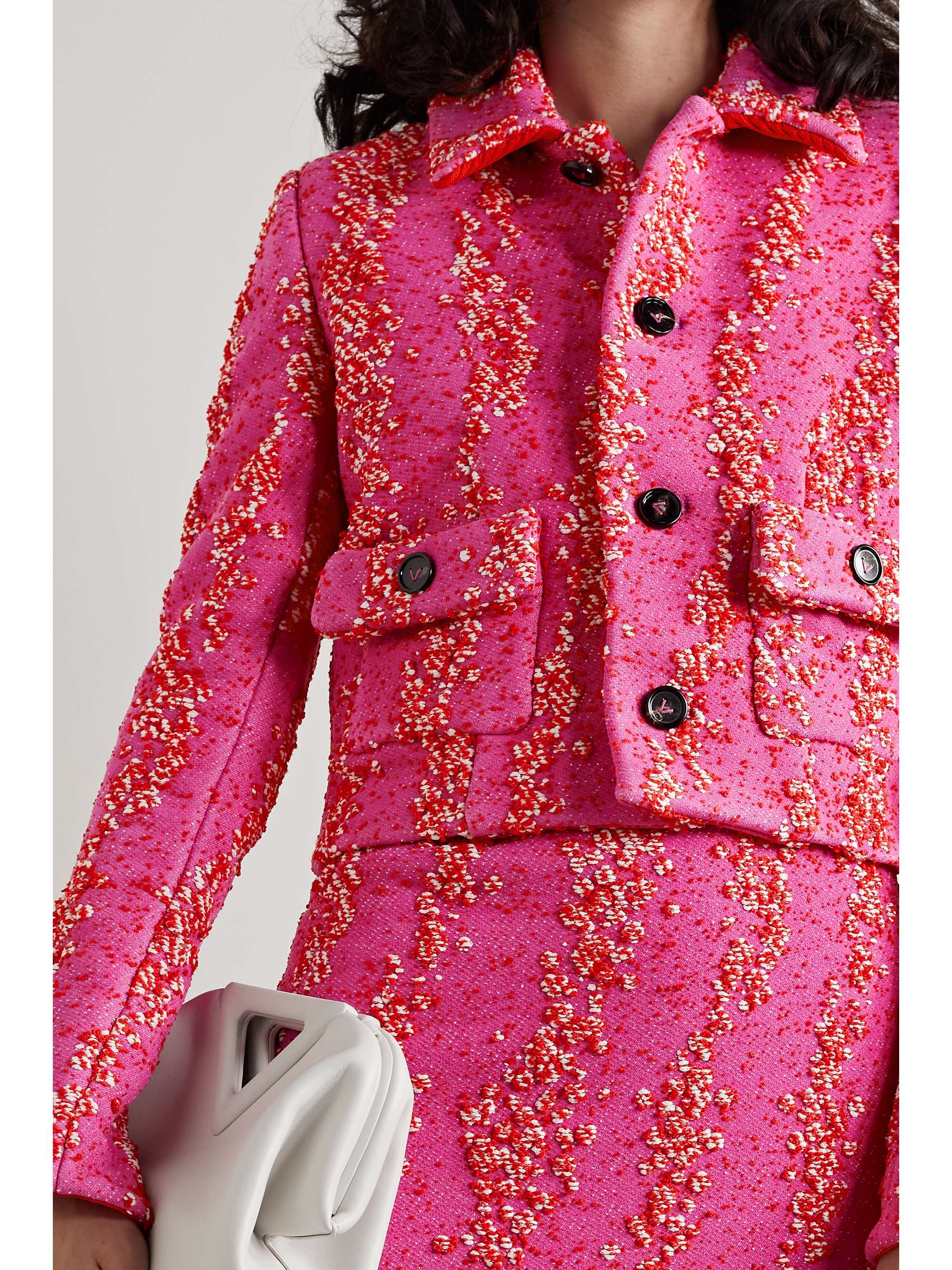 cropped boucle jacket