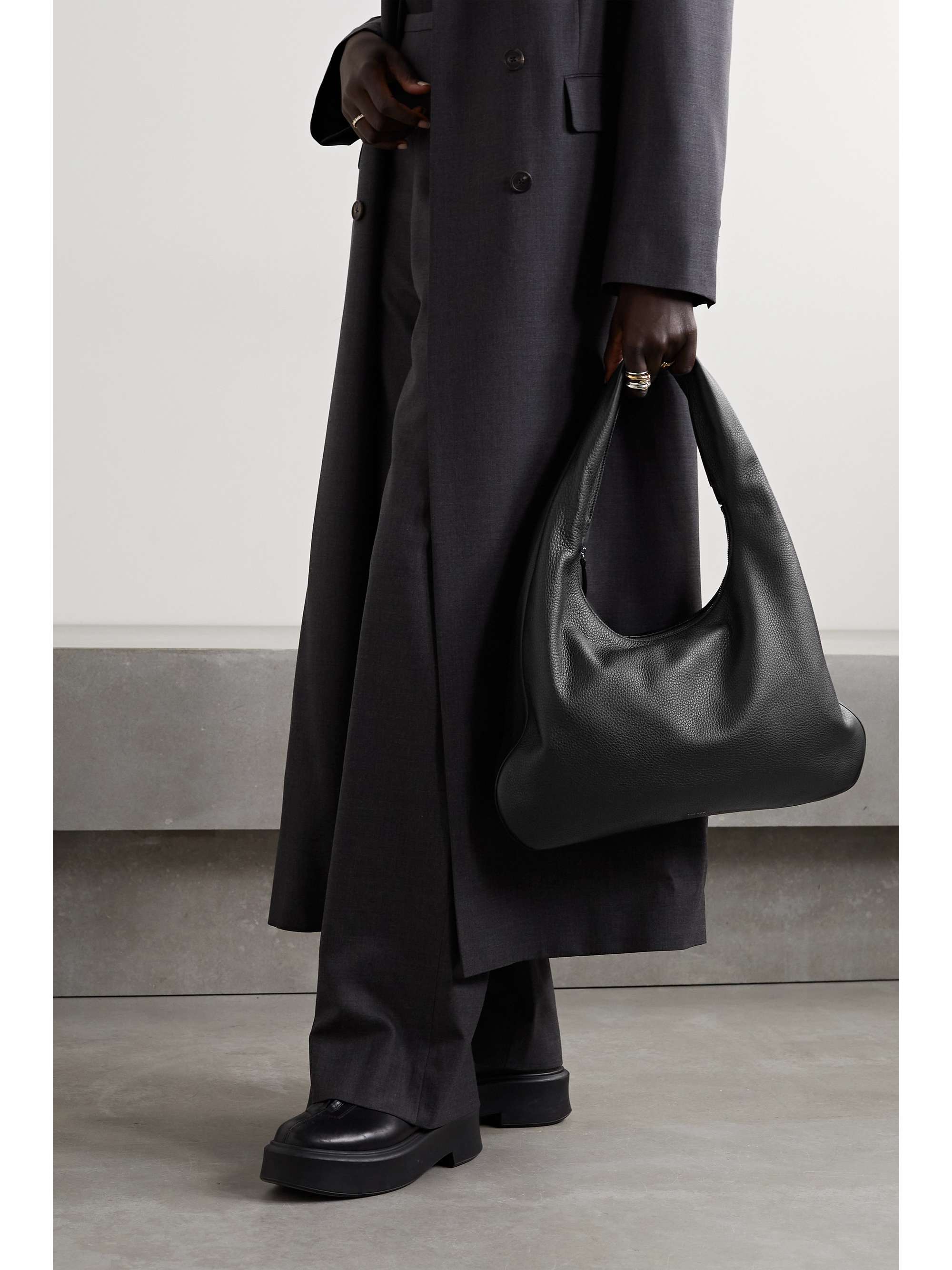 THE ROW Everyday medium textured-leather shoulder bag
