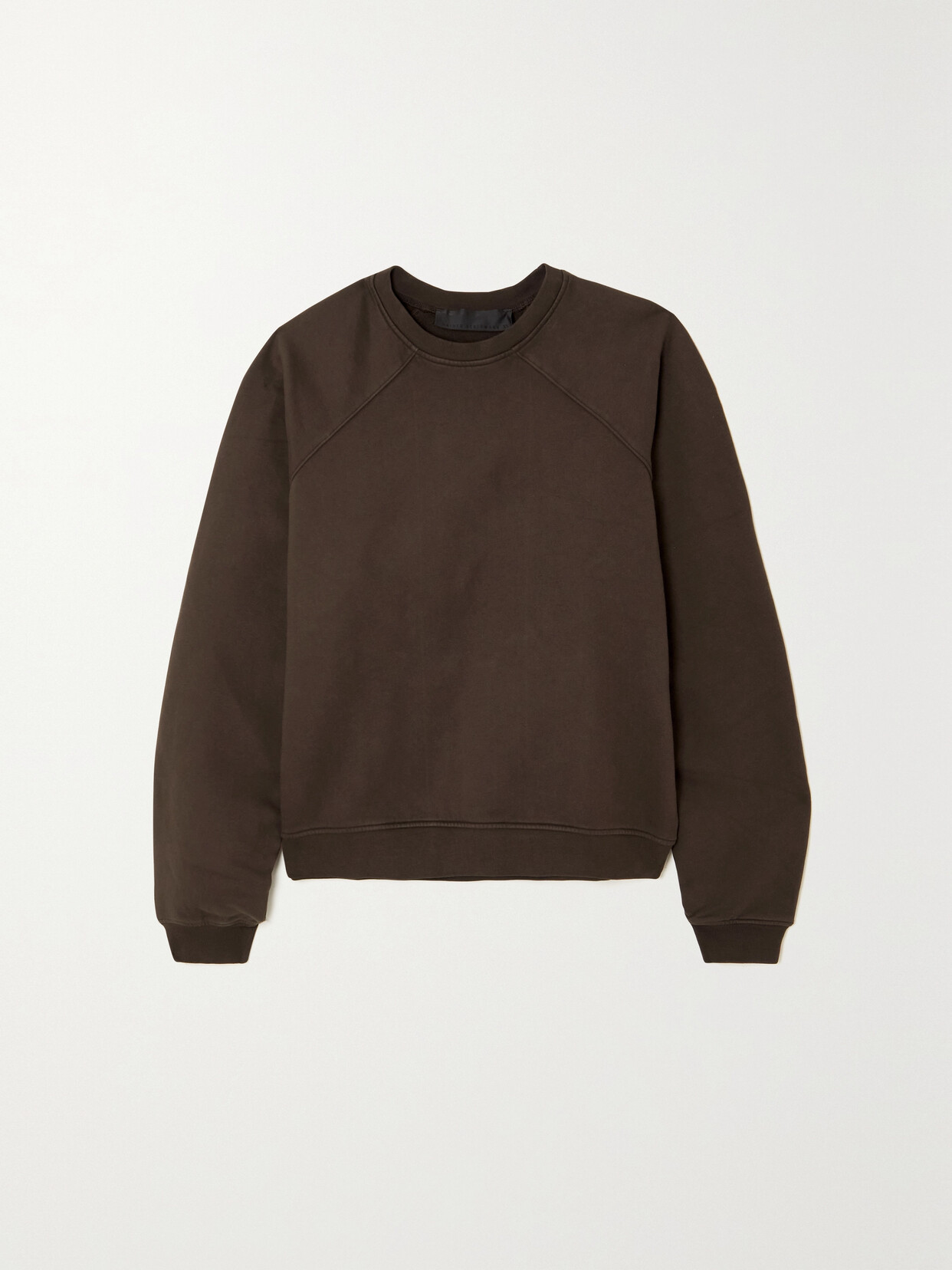 Haider Ackermann Embroidered Cotton-jersey Sweatshirt In Brown