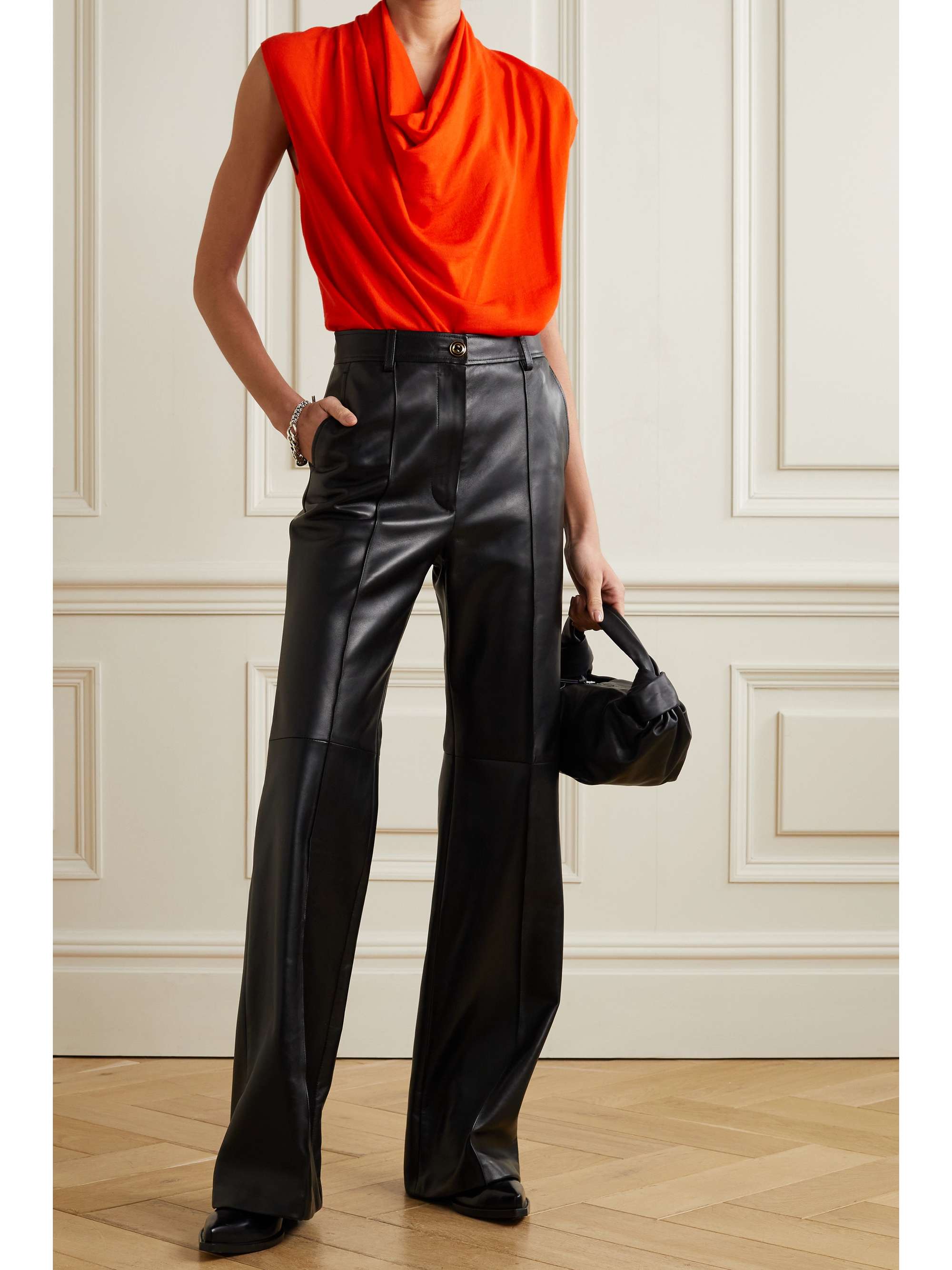 PROENZA SCHOULER Asymmetric draped merino wool top