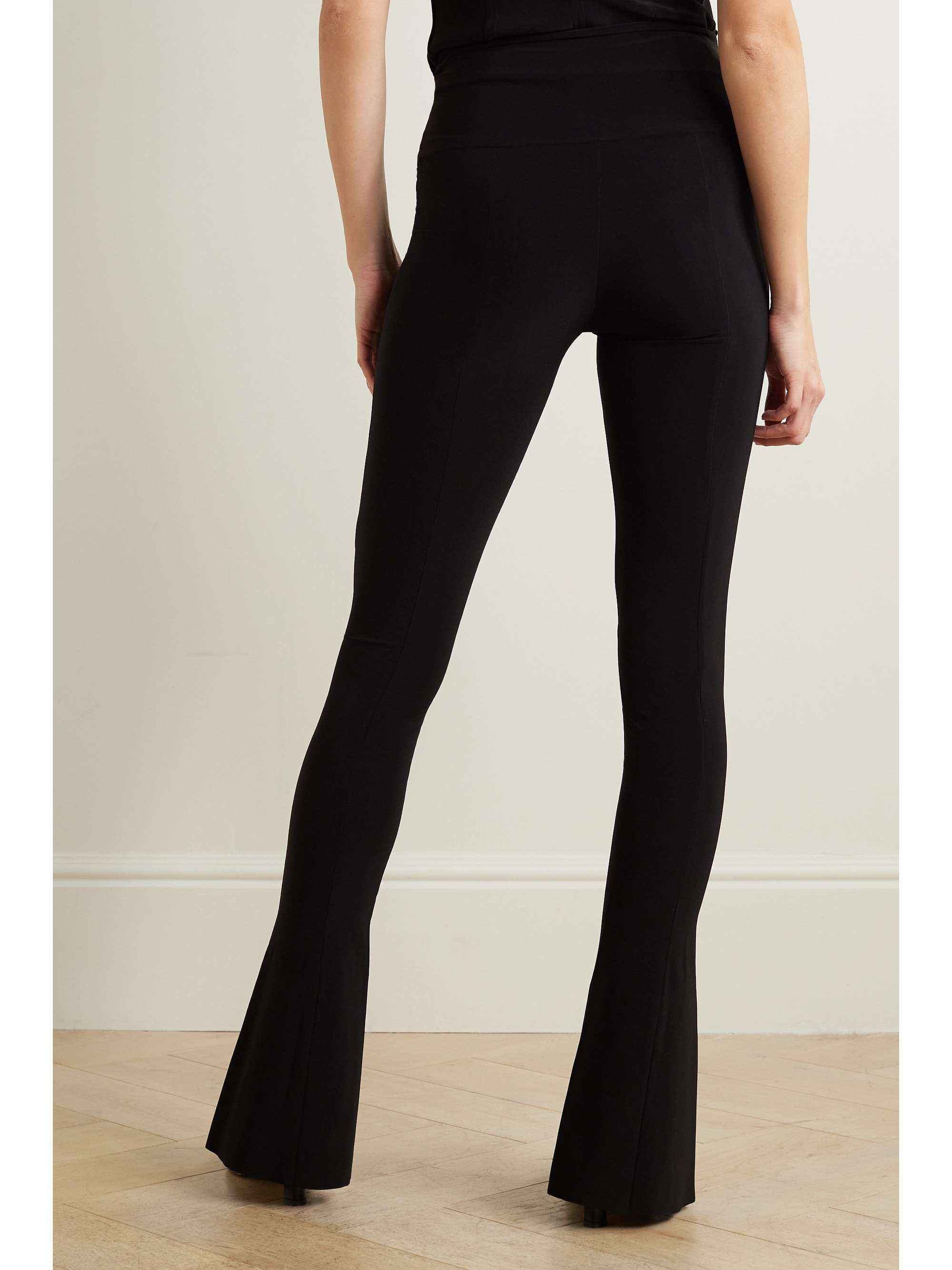 NORMA KAMALI Spat stretch-jersey flared leggings
