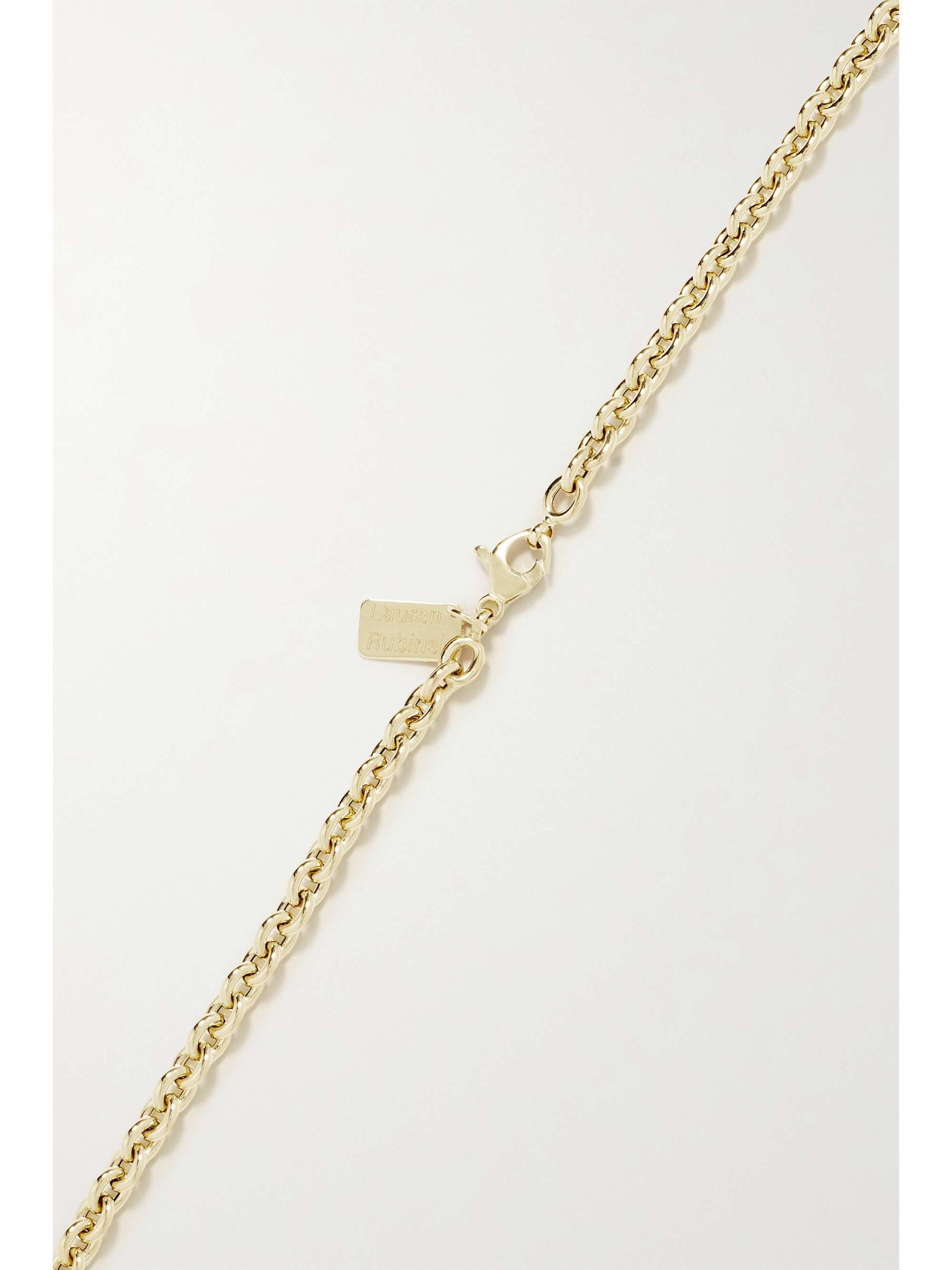 LAUREN RUBINSKI 14-karat gold necklace