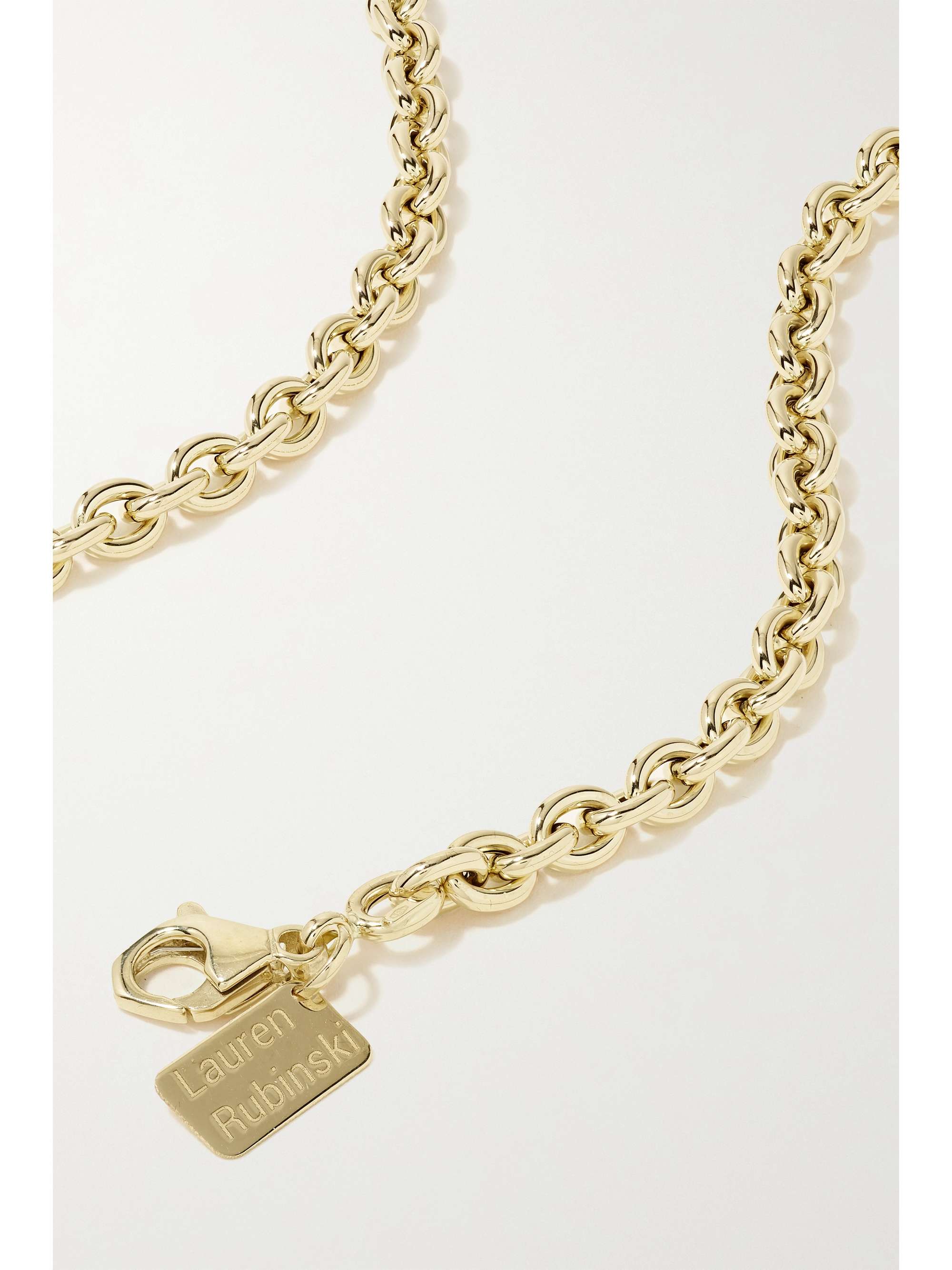 LAUREN RUBINSKI 14-karat gold necklace
