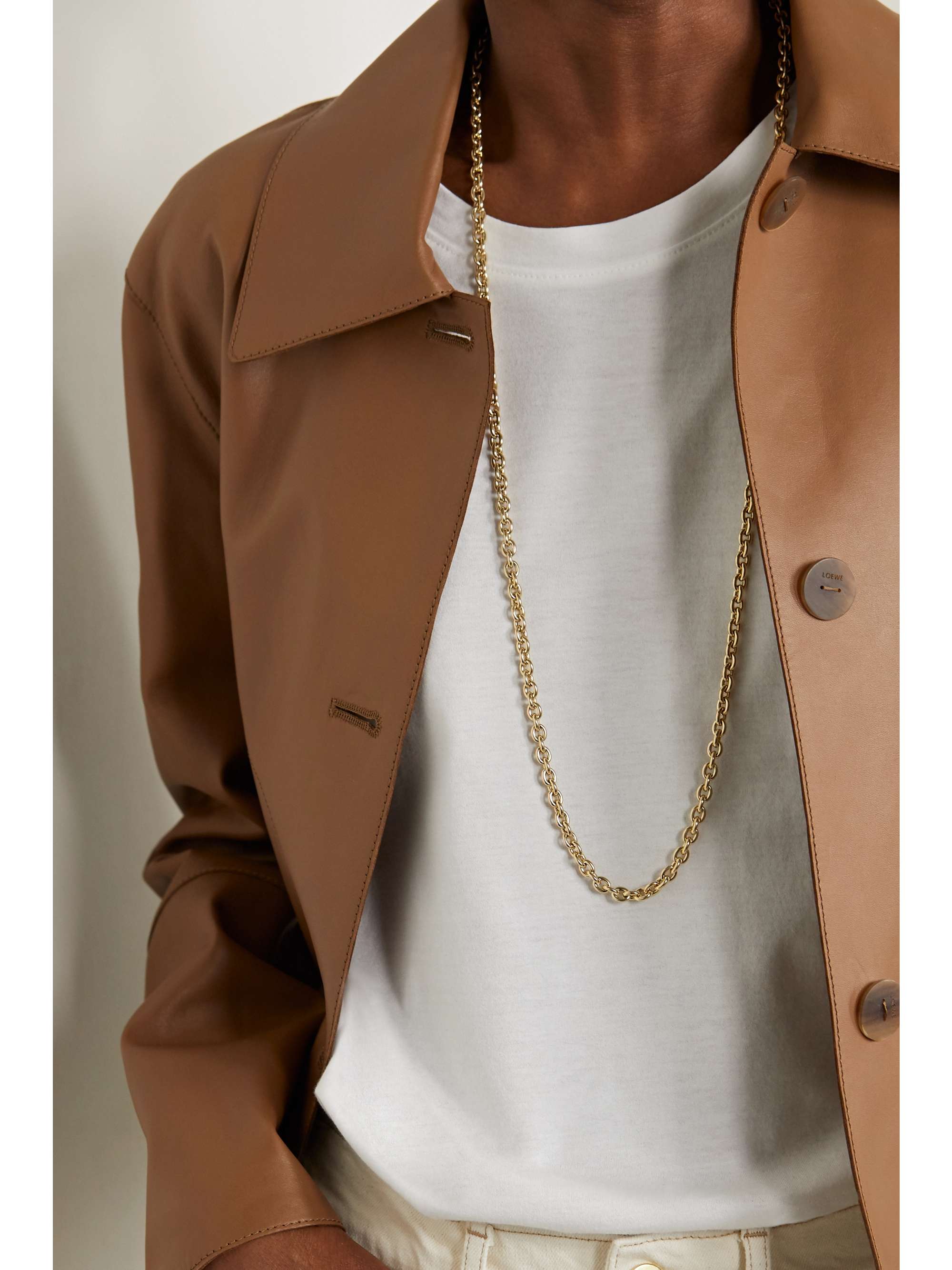 LAUREN RUBINSKI 14-karat gold necklace