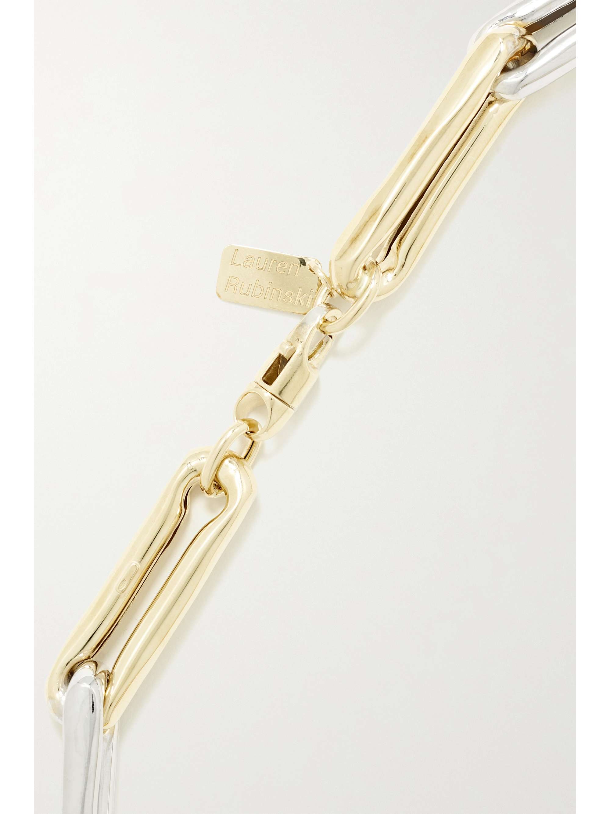 LAUREN RUBINSKI Collier en or 14 carats (585/1000) et émail Extra Large
