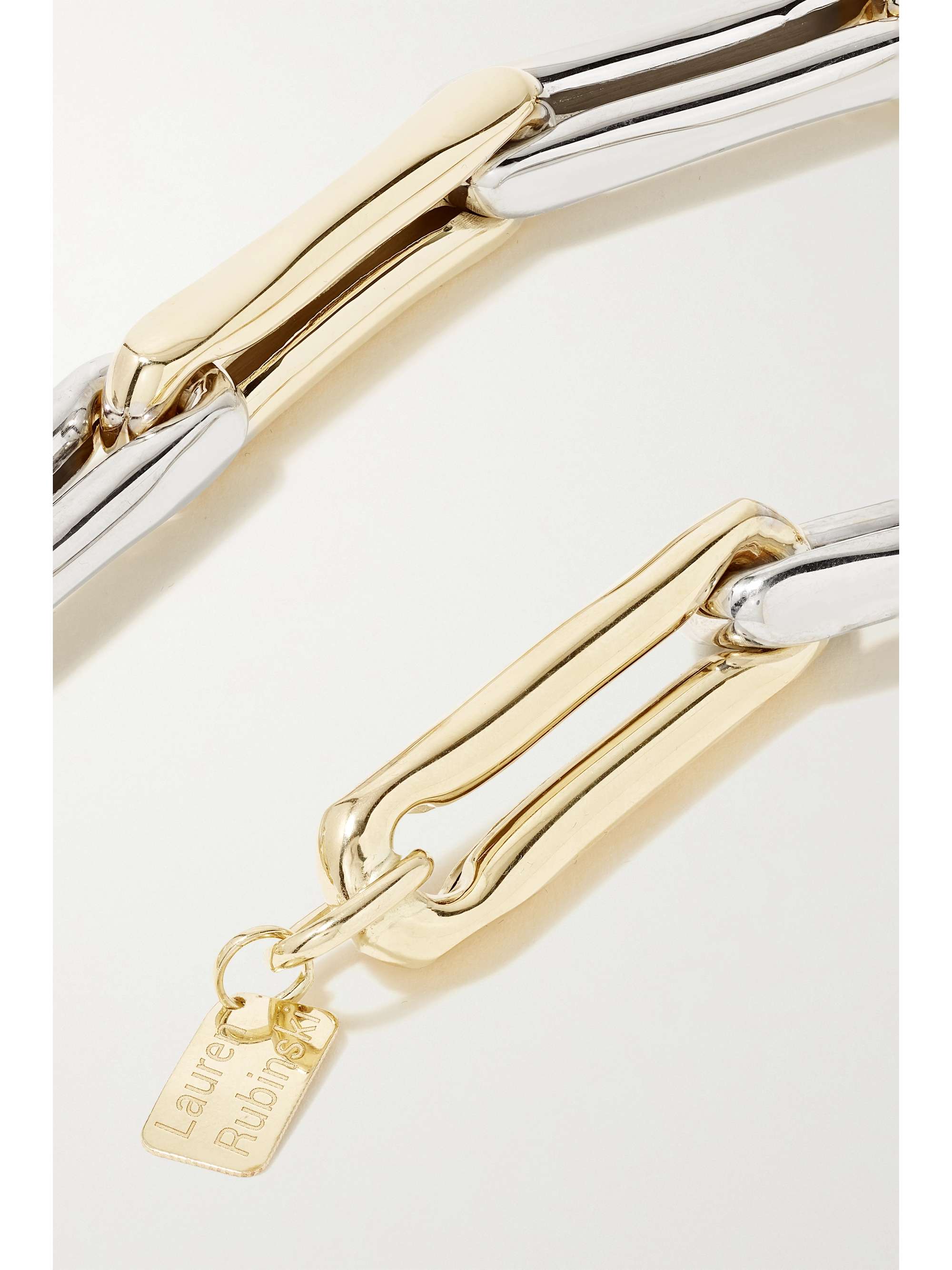 LAUREN RUBINSKI Collier en or 14 carats (585/1000) et émail Extra Large