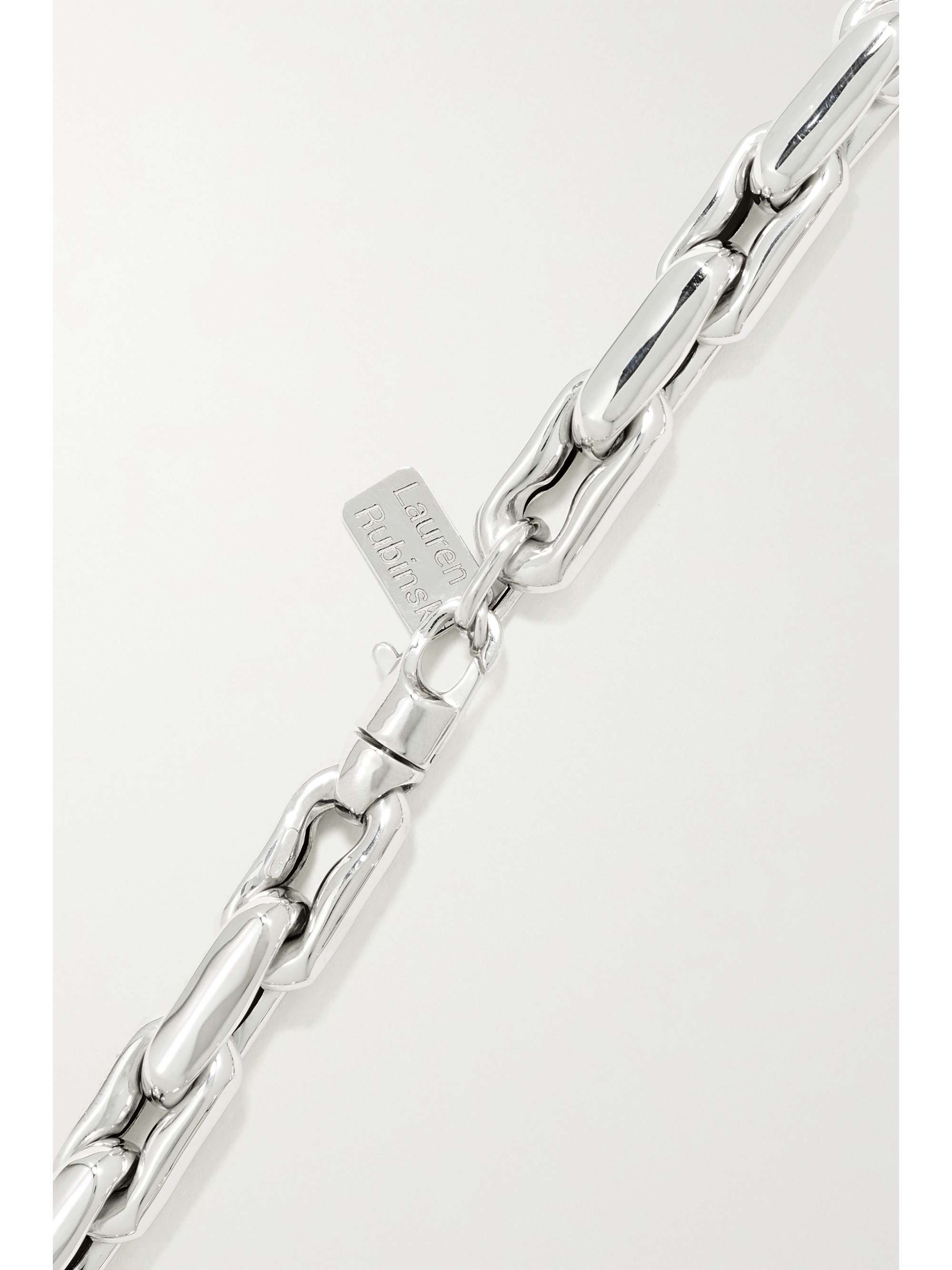 LAUREN RUBINSKI Medium 14-karat white gold necklace