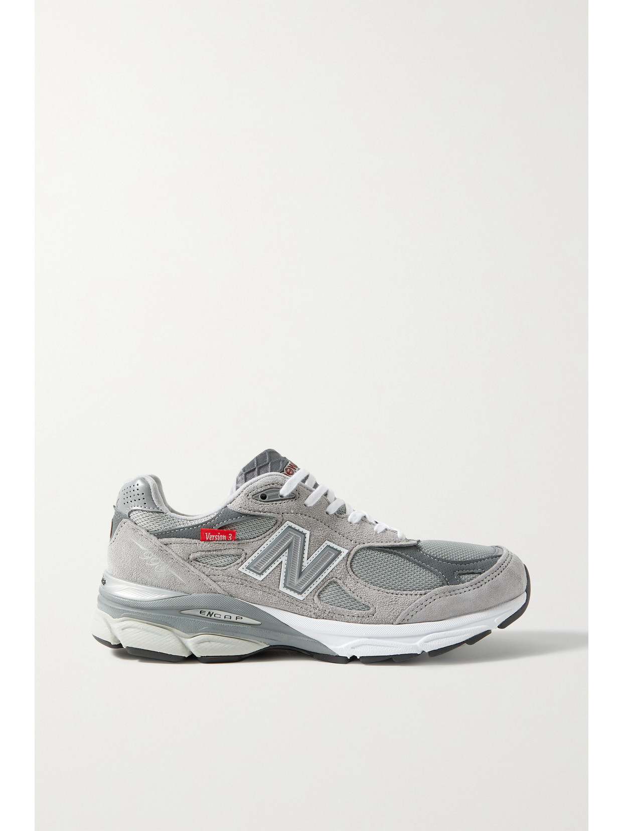 New Balance M990vs3 Leather-trimmed 