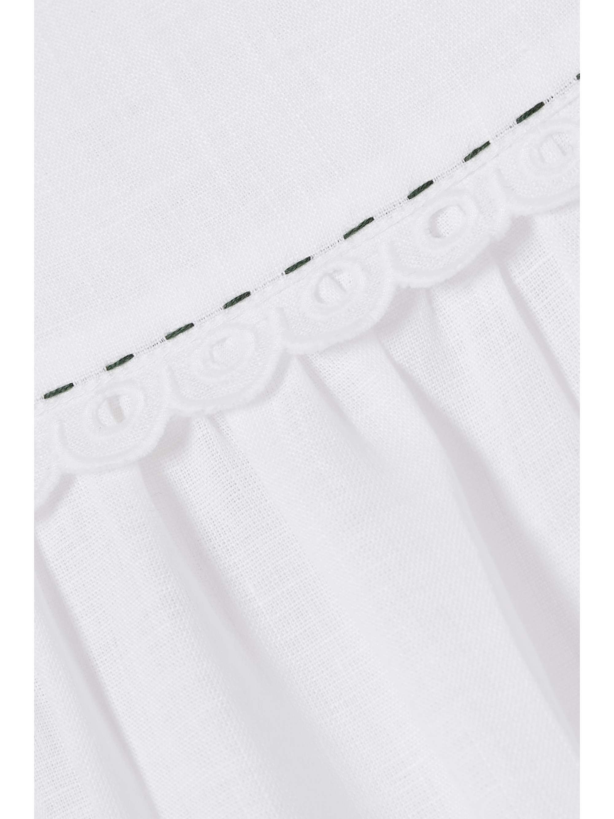 VITA KIN Charlotte tiered broderie anglaise linen midi dress