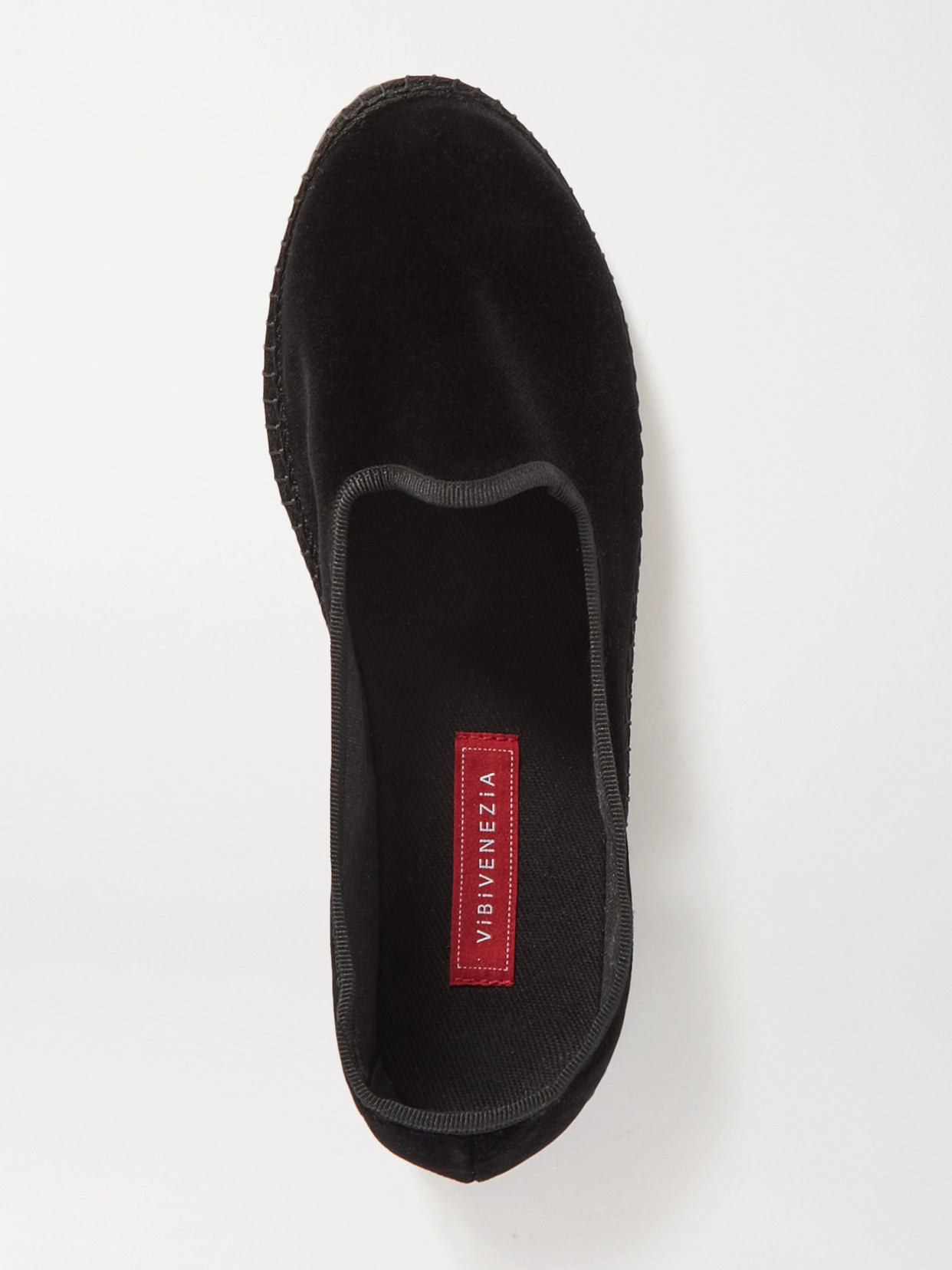 Shop Vibi Venezia Velvet Slippers In Black