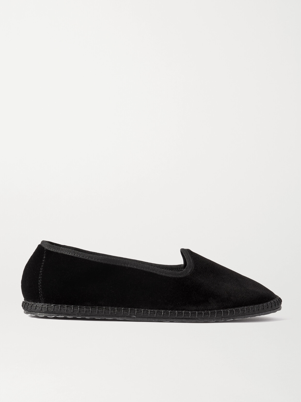 Vibi Venezia Velvet Slippers In Black