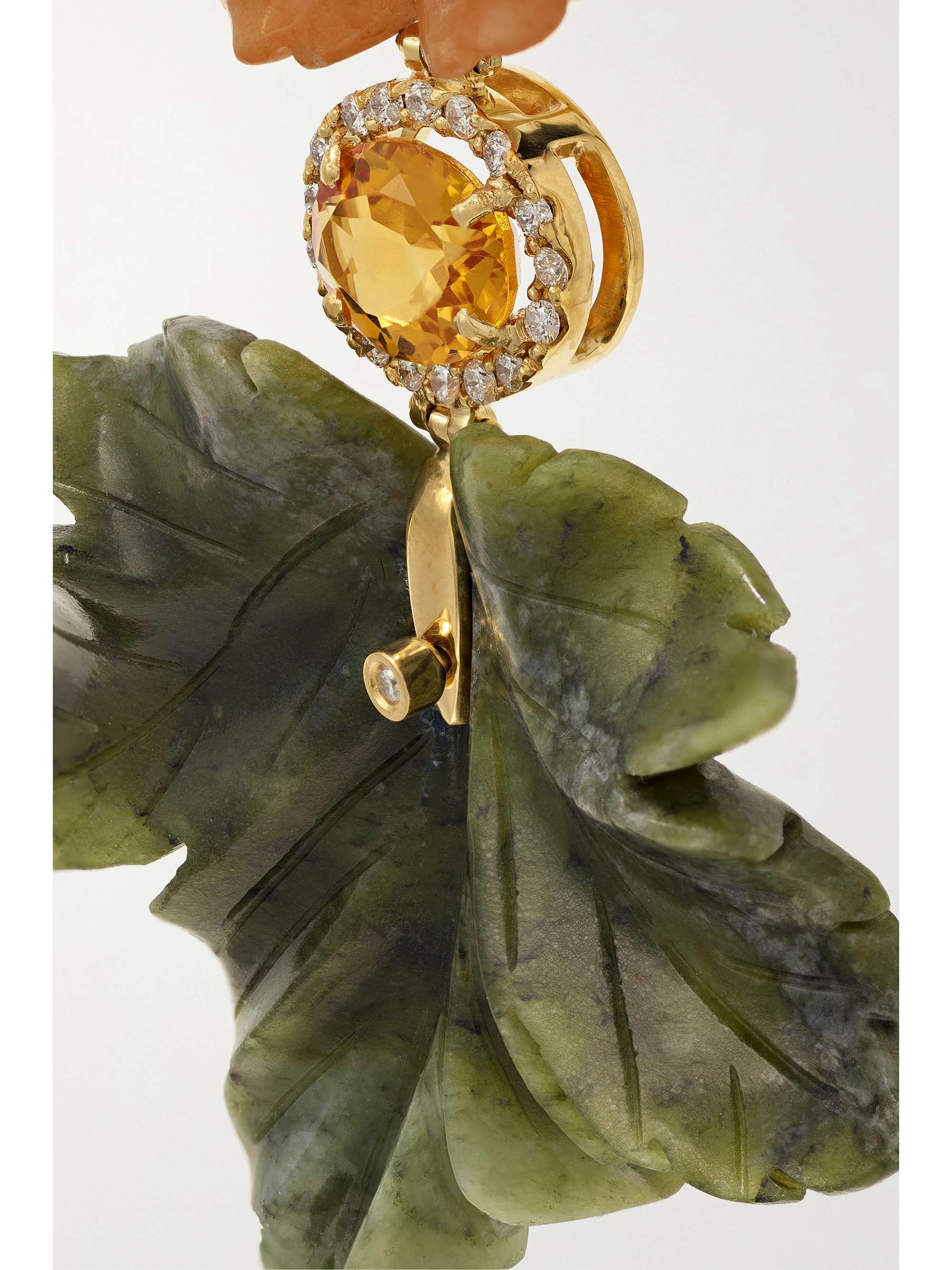 CASA CASTRO 18-karat gold multi-stone earrings