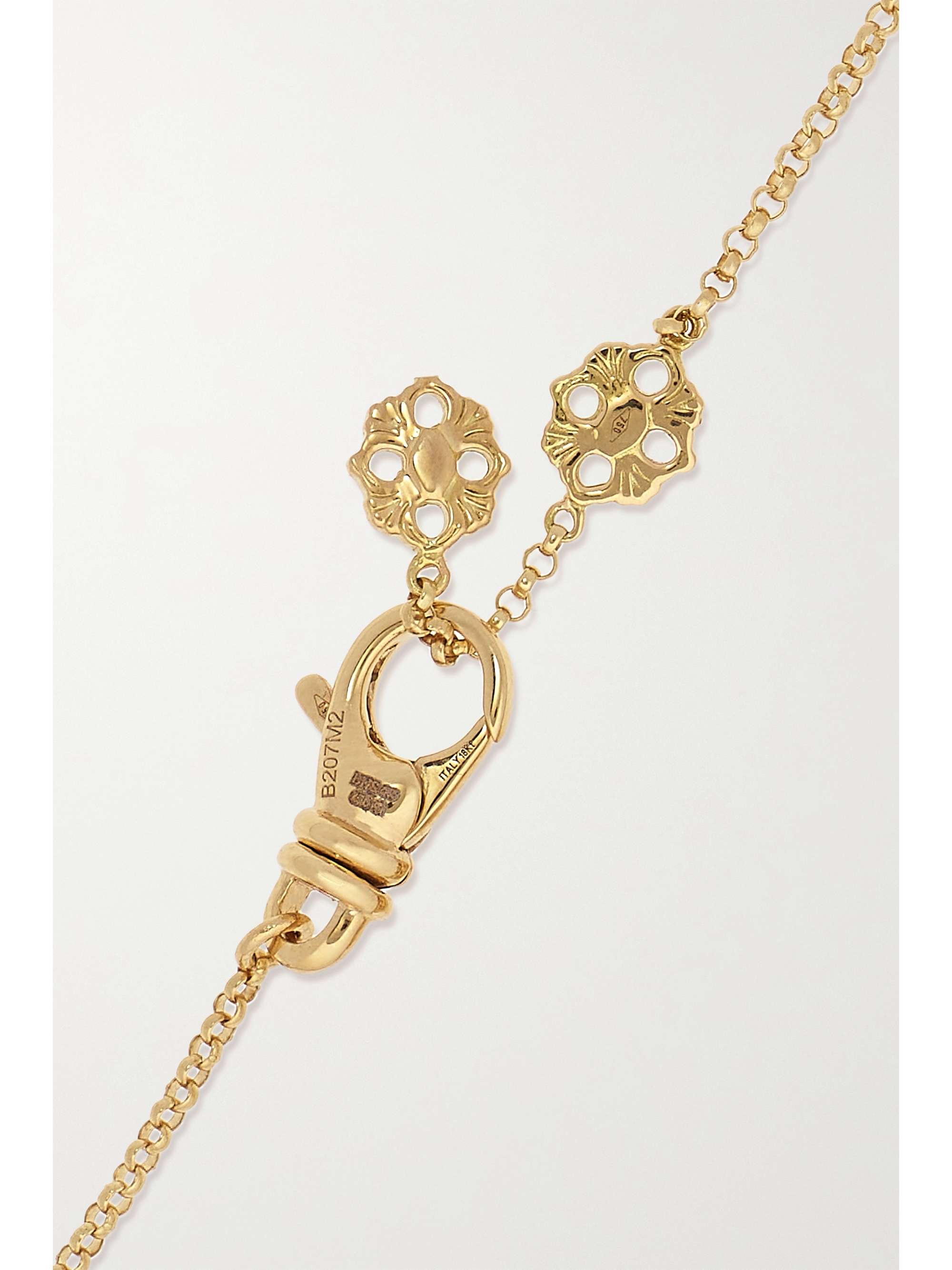 BUCCELLATI Opera Tulle 18-karat gold and enamel bracelet